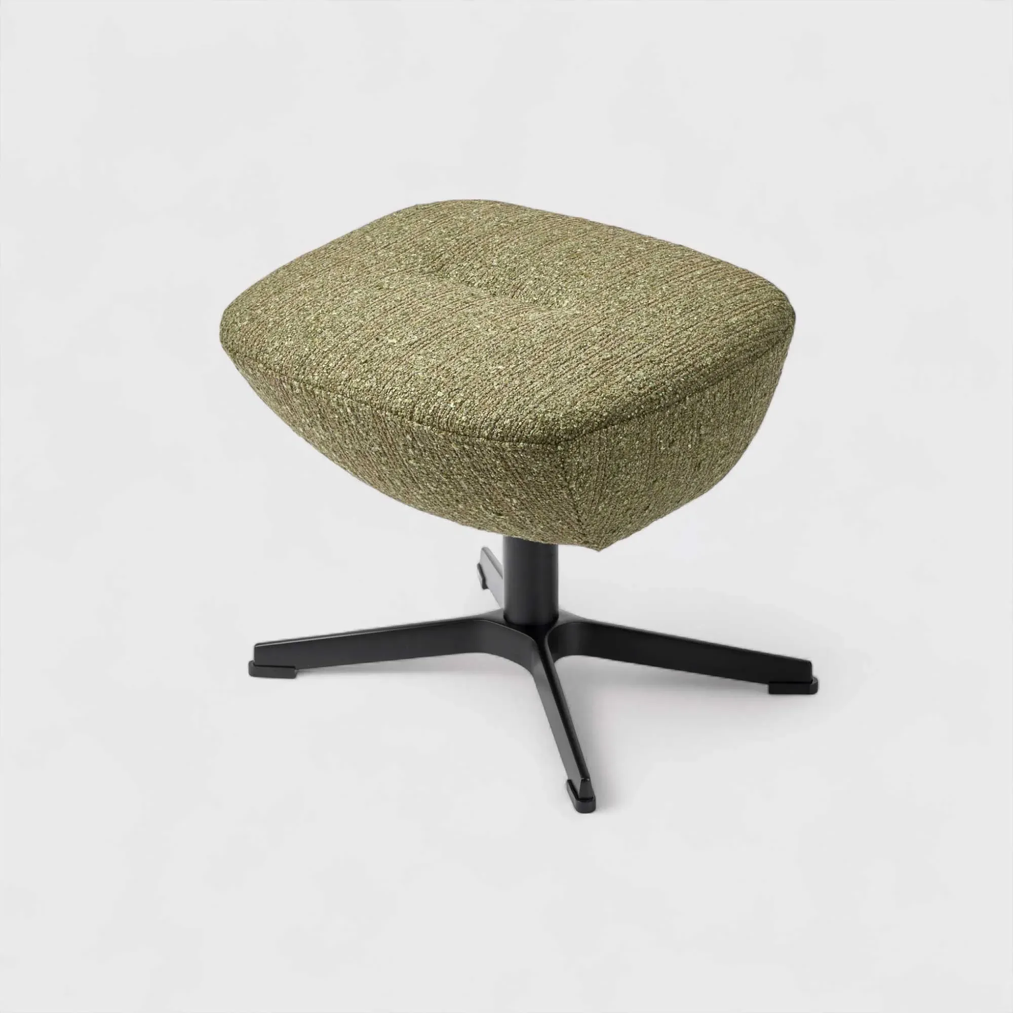 Conform Globe X-Foot Footstool - Green, Fabric image
