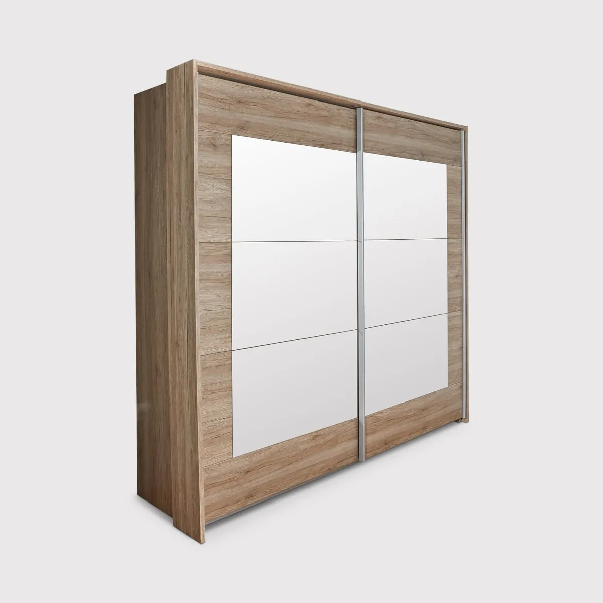 Conrad 2 Door Sliding Wardrobe - Neutral, Engineered Wood