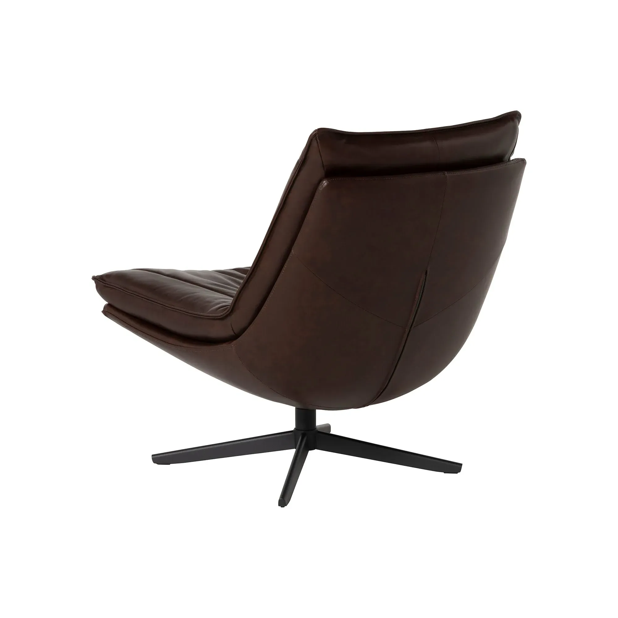 Cormac Swivel Armchair - Brown, Leather