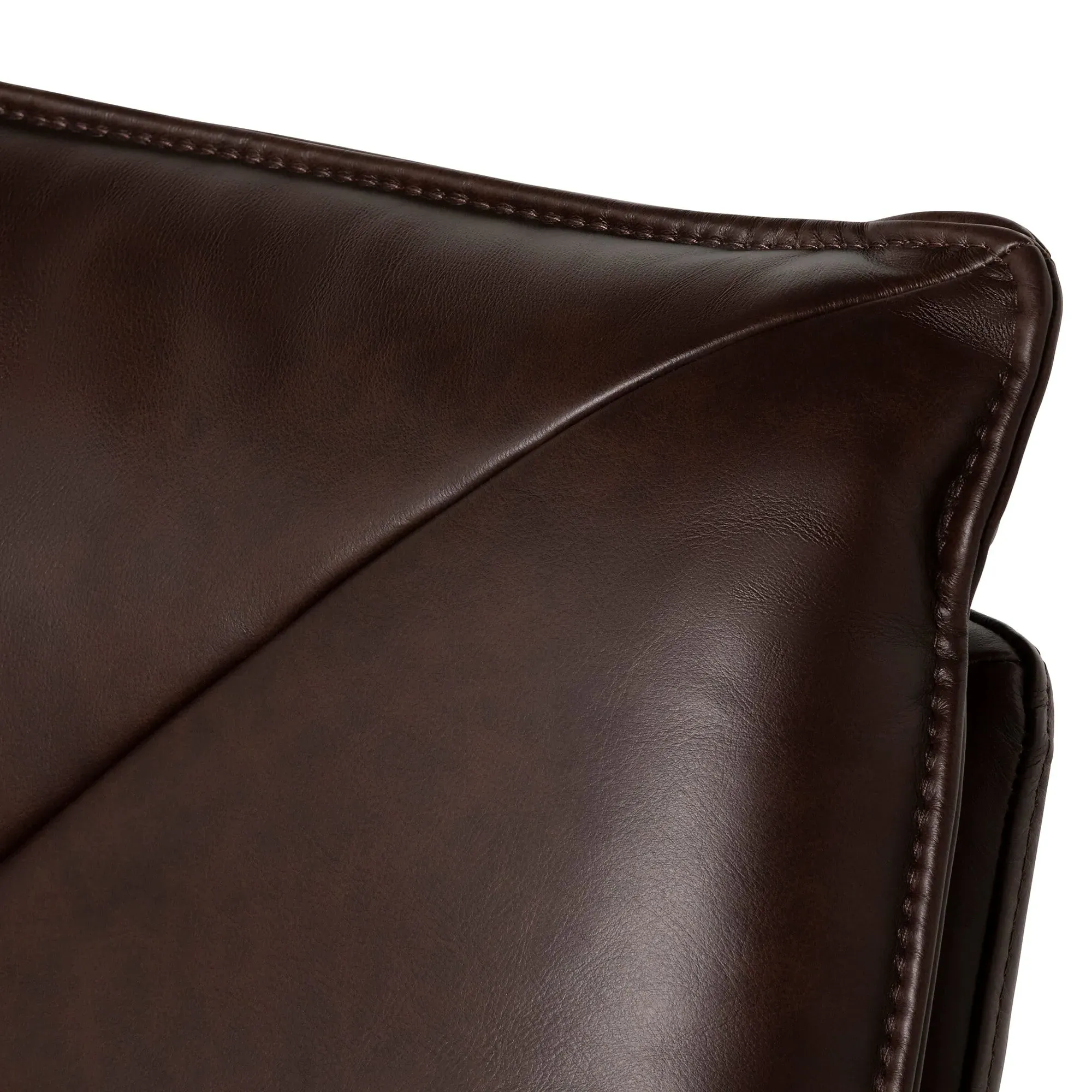 Cormac Swivel Armchair - Brown, Leather