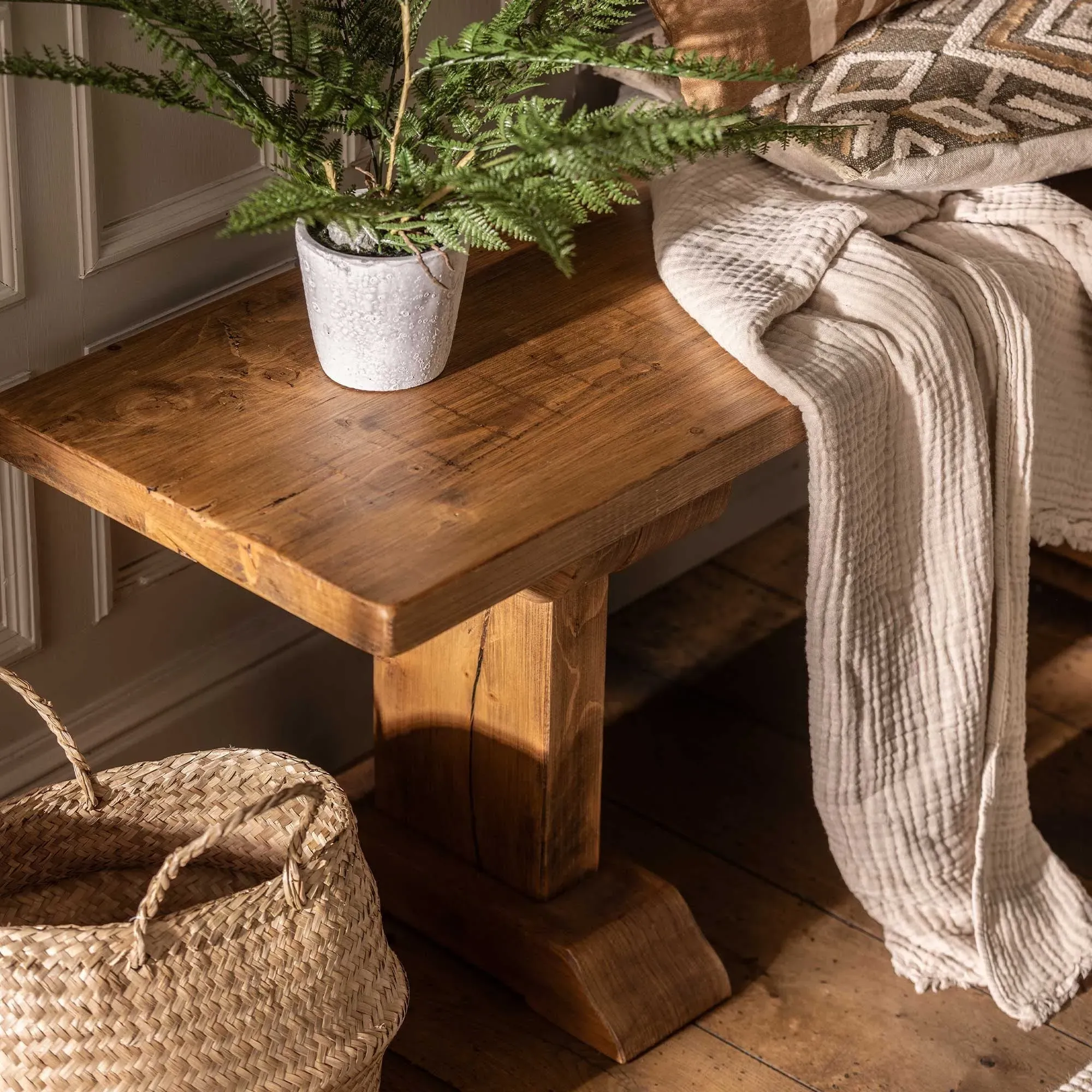 Covington 140cm Bench - Brown, Wood