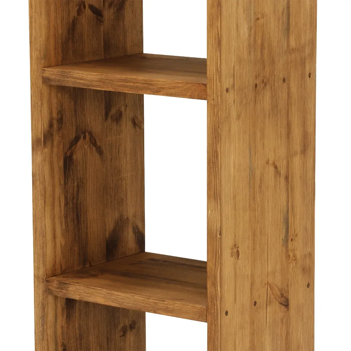 Covington 4-Section Storage Cube - Brown, Reclaimed Wood