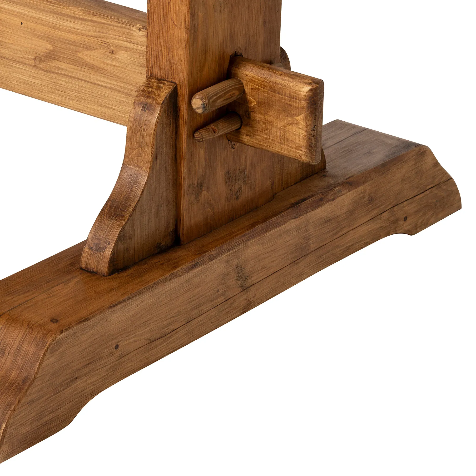 Covington Dining Table - Brown, Polished Timber