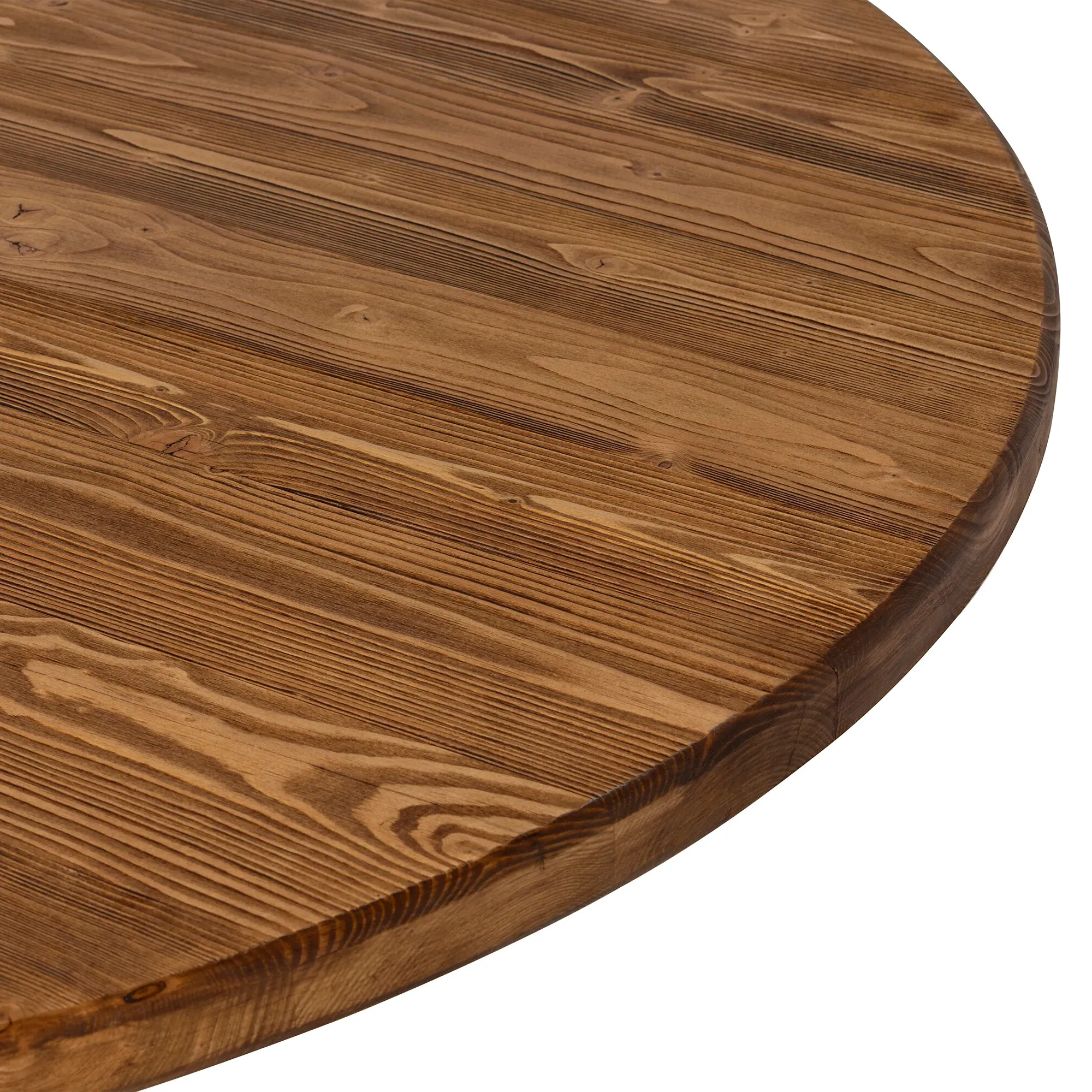 Covington Round Dining Table - Brown, Timber Wood