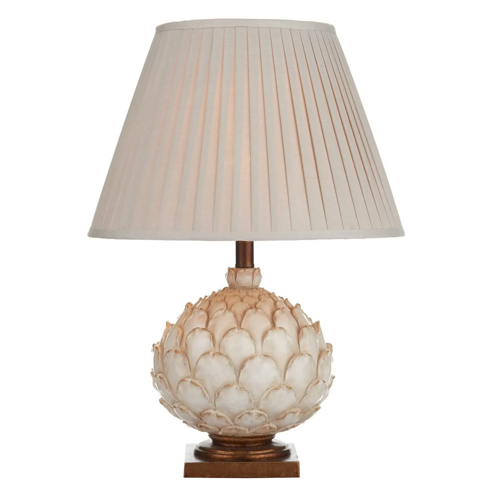 Cream Layer Table Lamp - Cream, Resin image