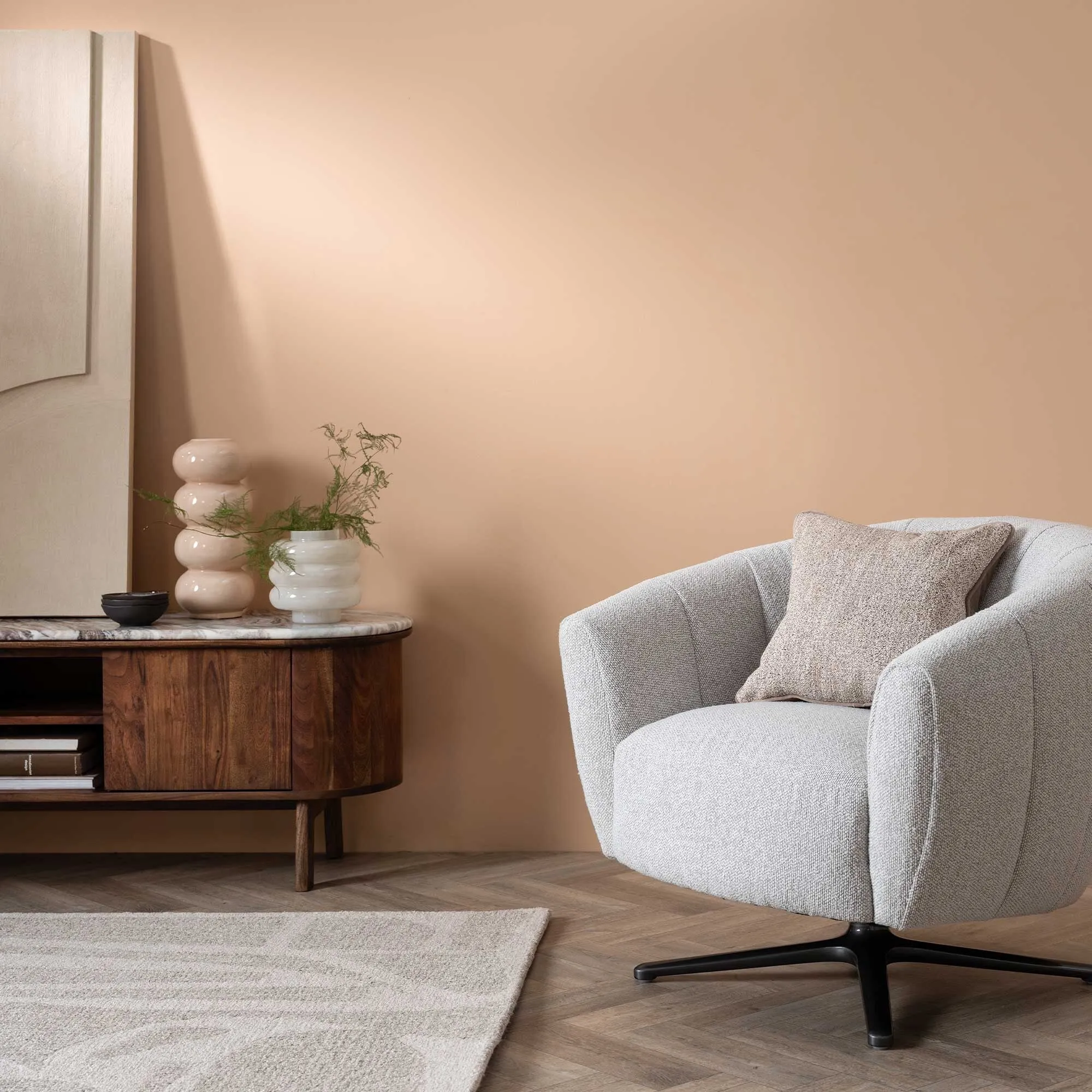 Cresta Media Cabinet - Brown, Acacia Wood