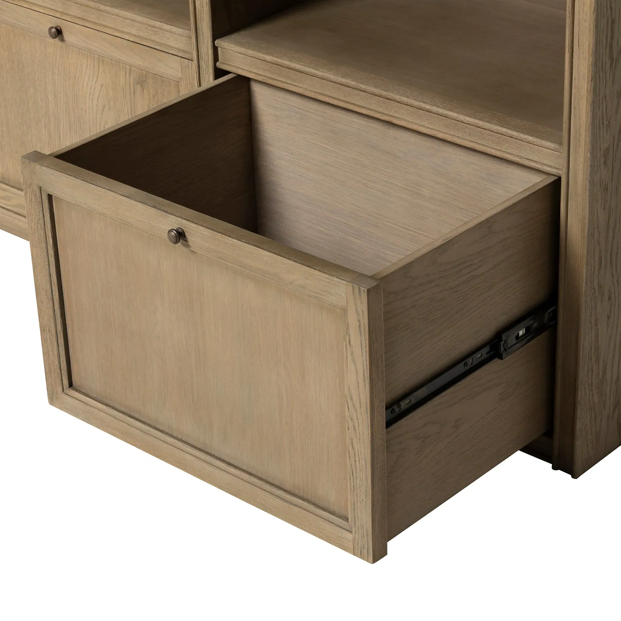 Culver Shelving Unit - Brown Oak