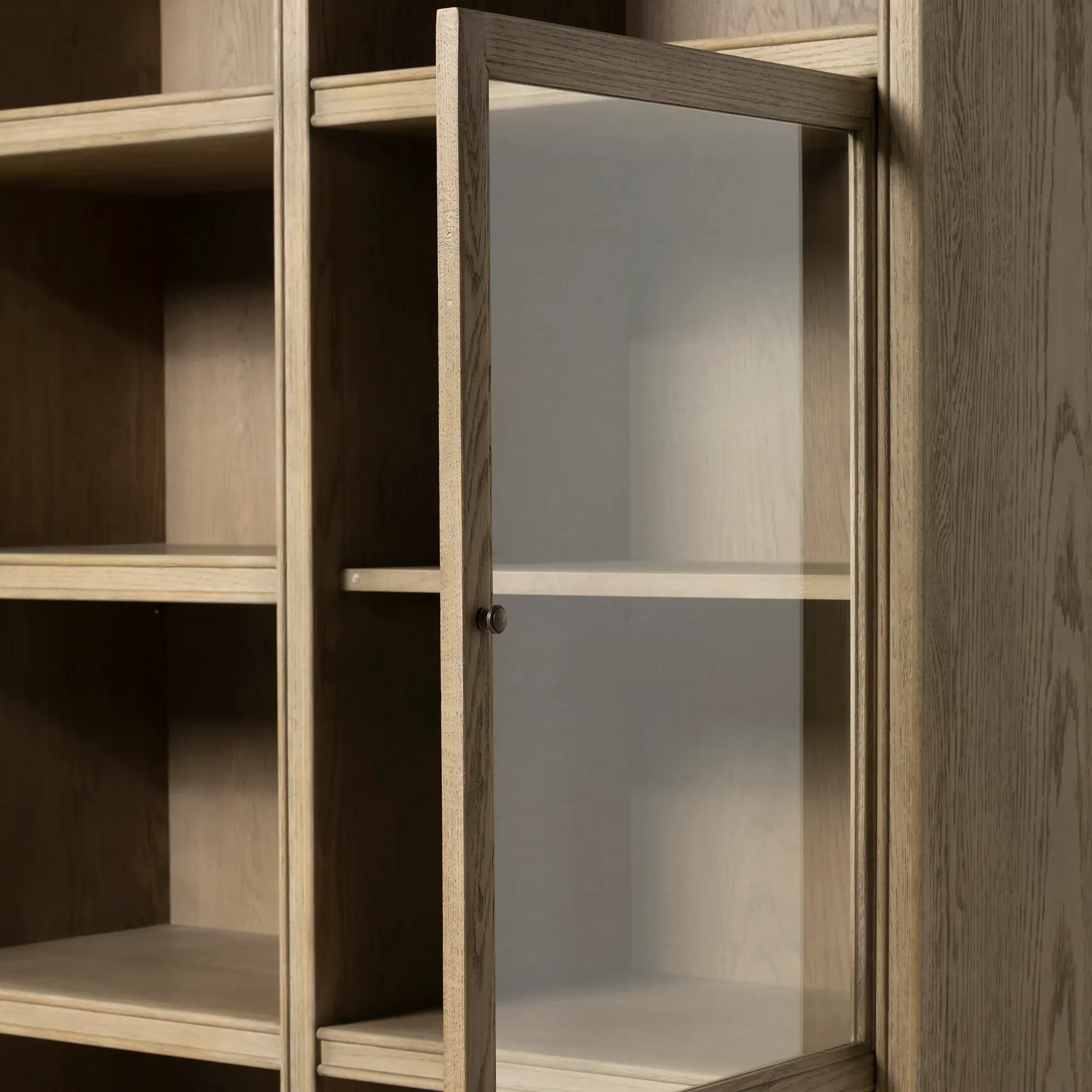 Culver Shelving Unit - Brown Oak