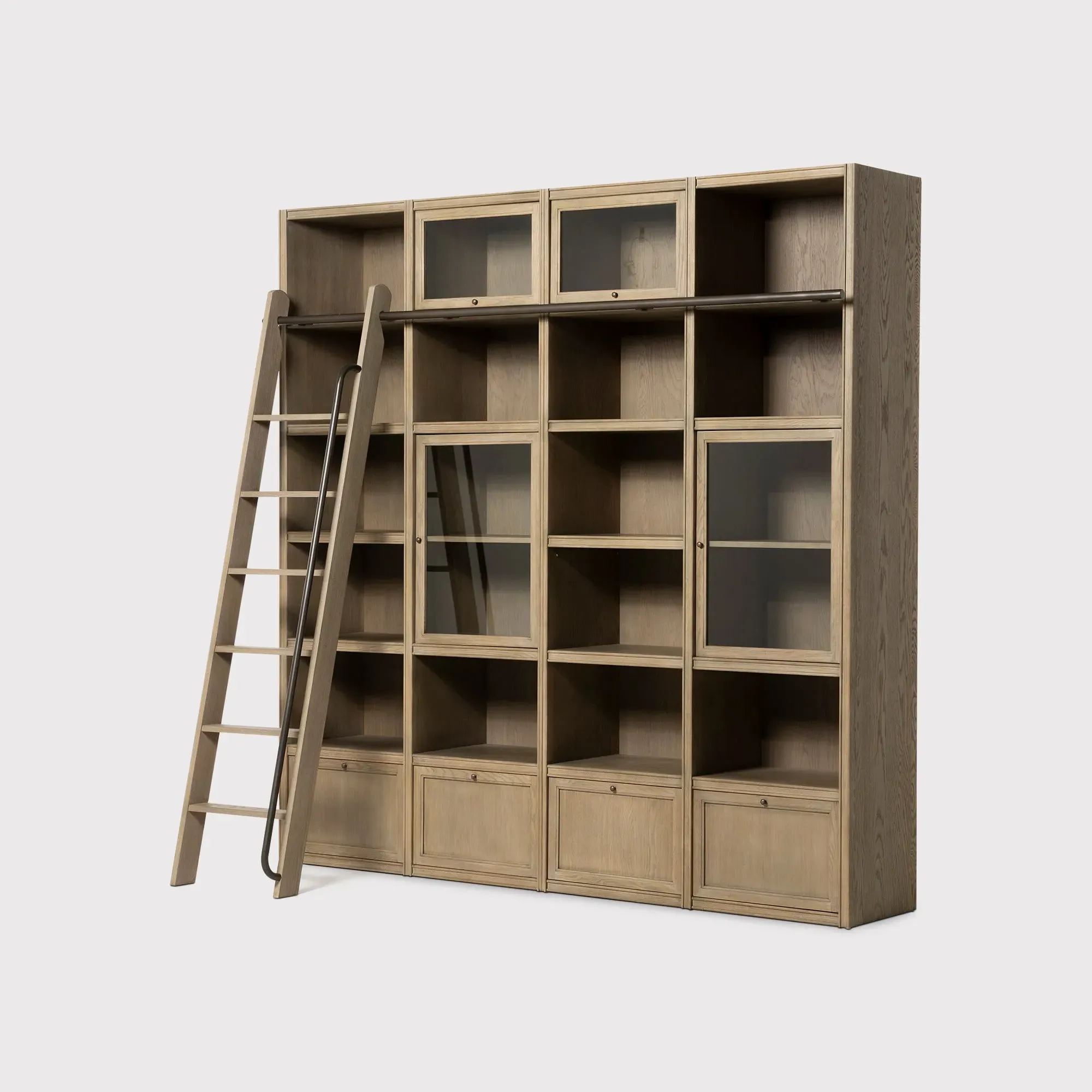 Culver Shelving Unit - Brown Oak image