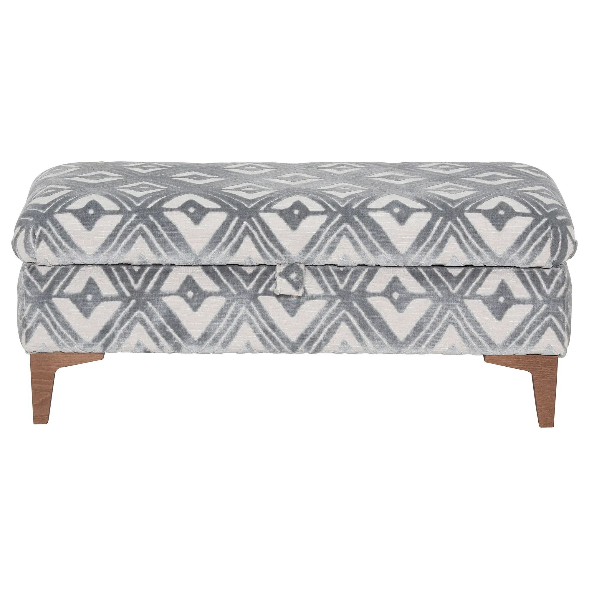 Dandridge Legged Ottoman - Grey, Fabric