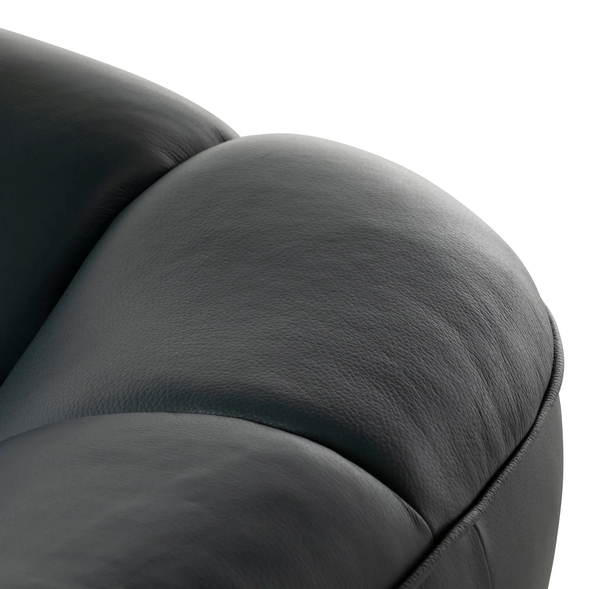 Darla 2-Seater Sofa - Grey, Leather