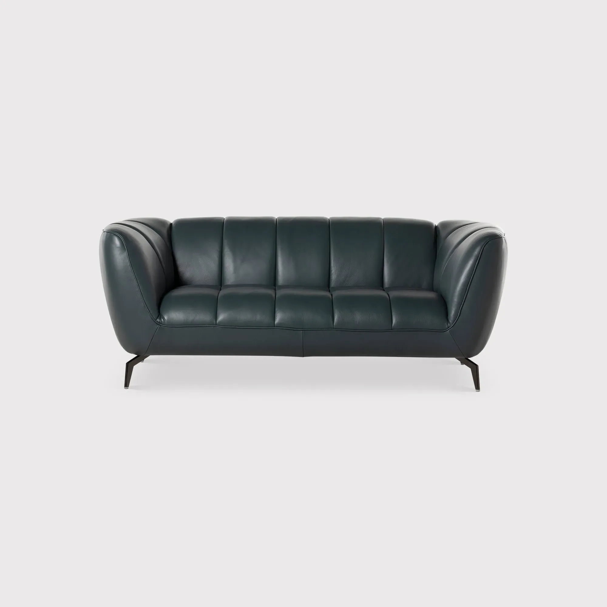 Darla 2-Seater Sofa - Grey, Leather image