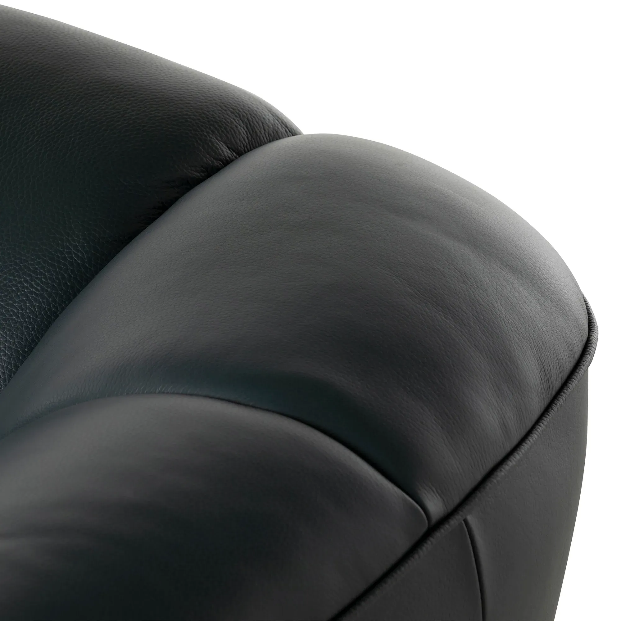 Darla Armchair - Grey, Leather