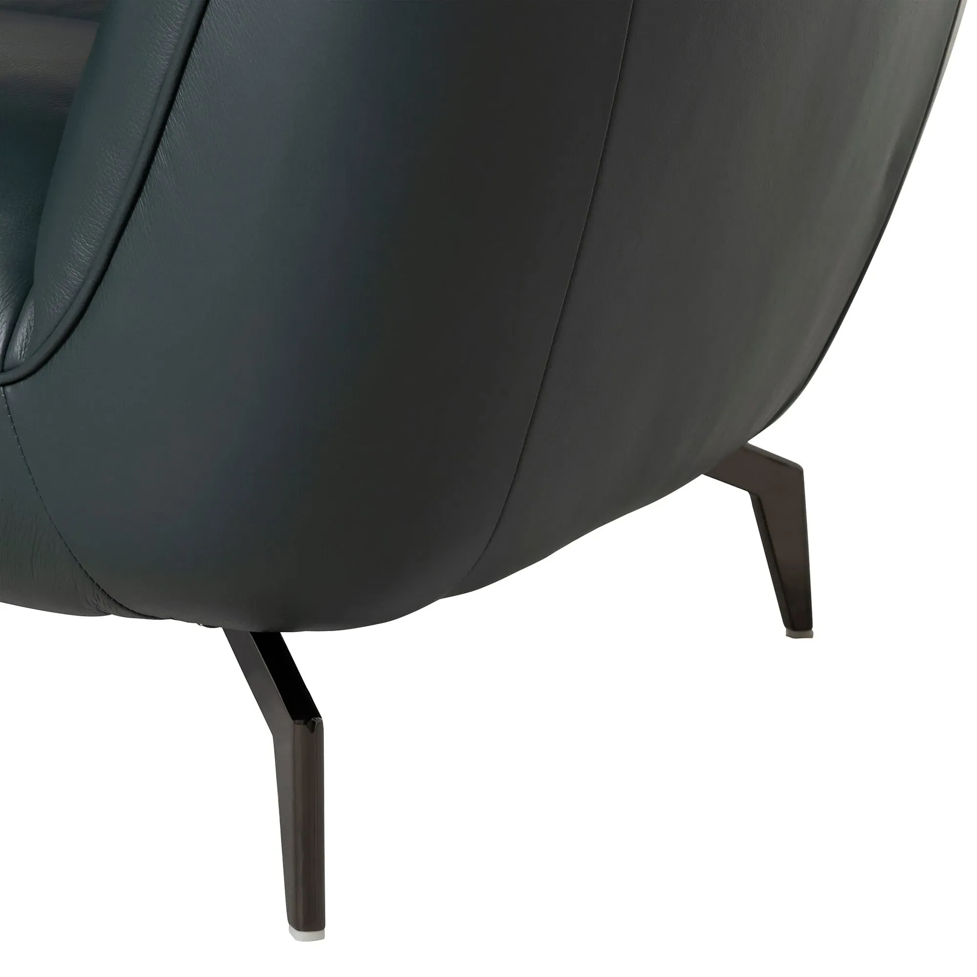 Darla Armchair - Grey, Leather