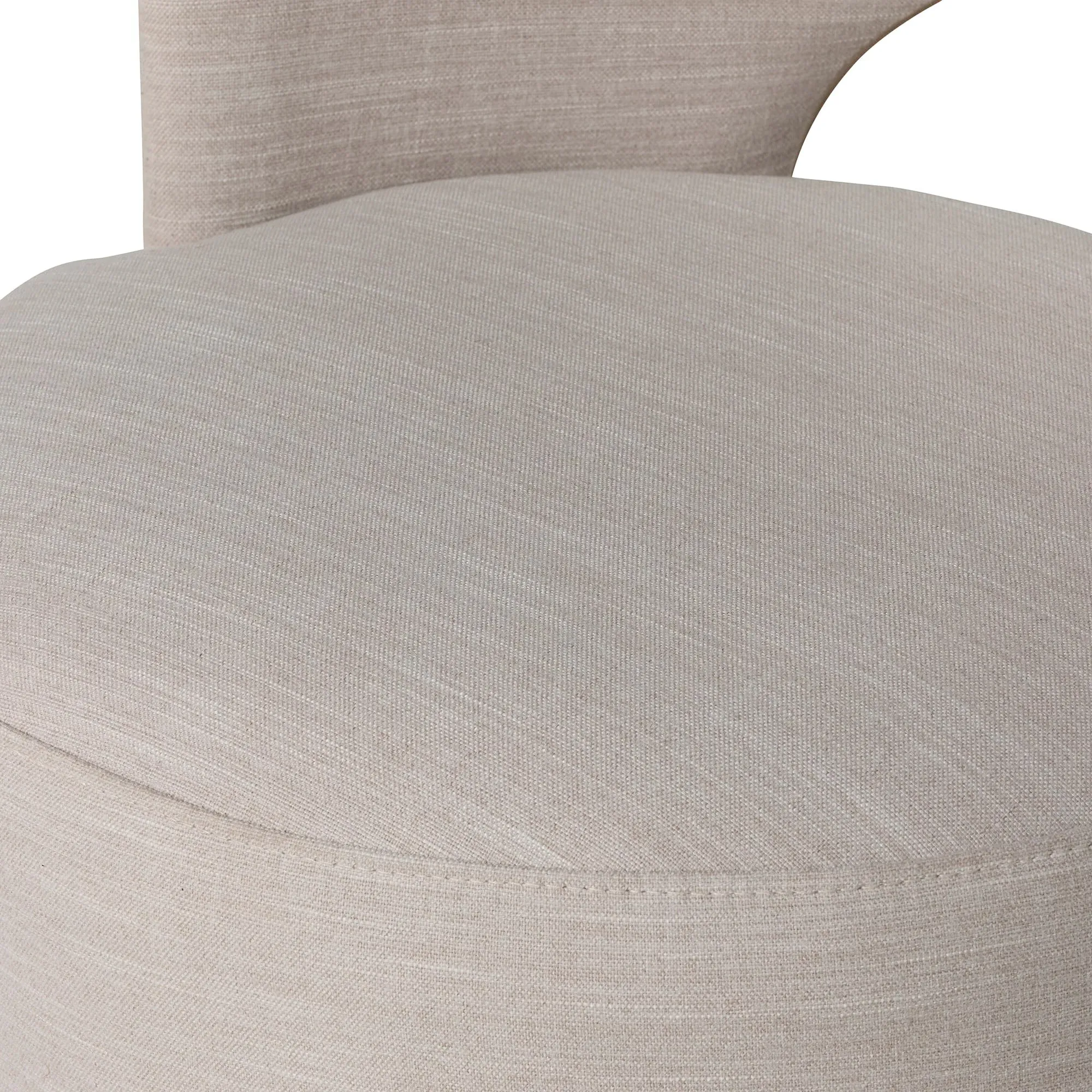 Dash Dining Chair - White, Fabric