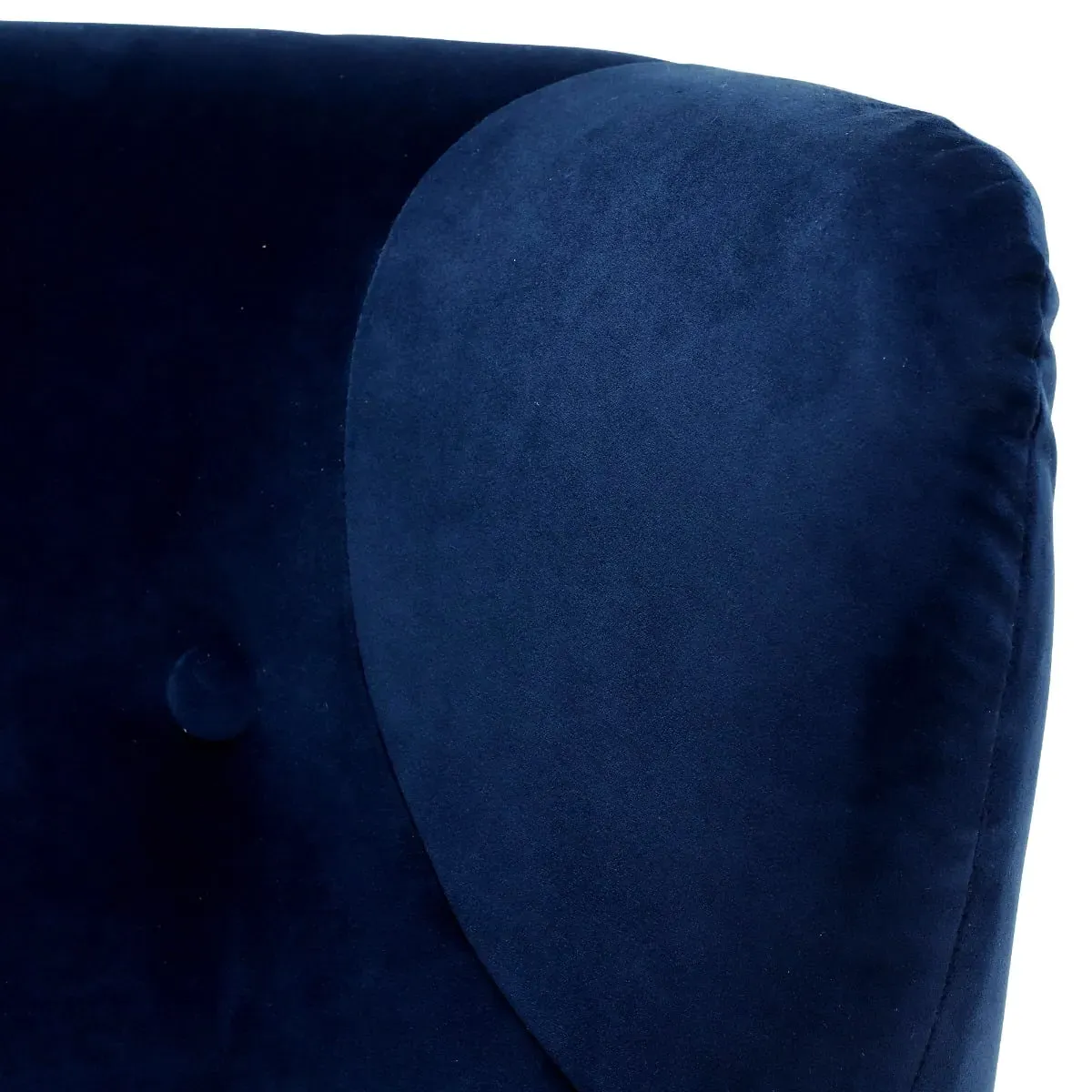 Delon Wing Chair - Navy, Fabric