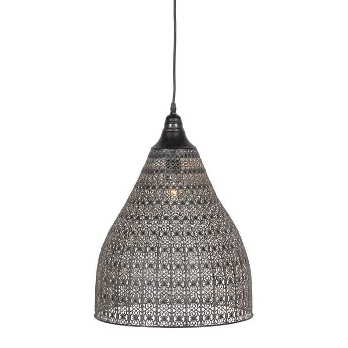 Distressed Moroccan Hanging Pendant Light - Metal