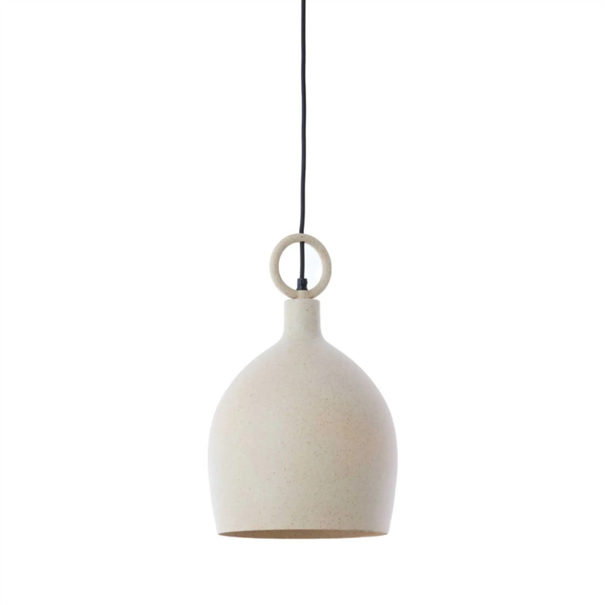 Dome Flecked Pendant Light - Neutral, Metal image