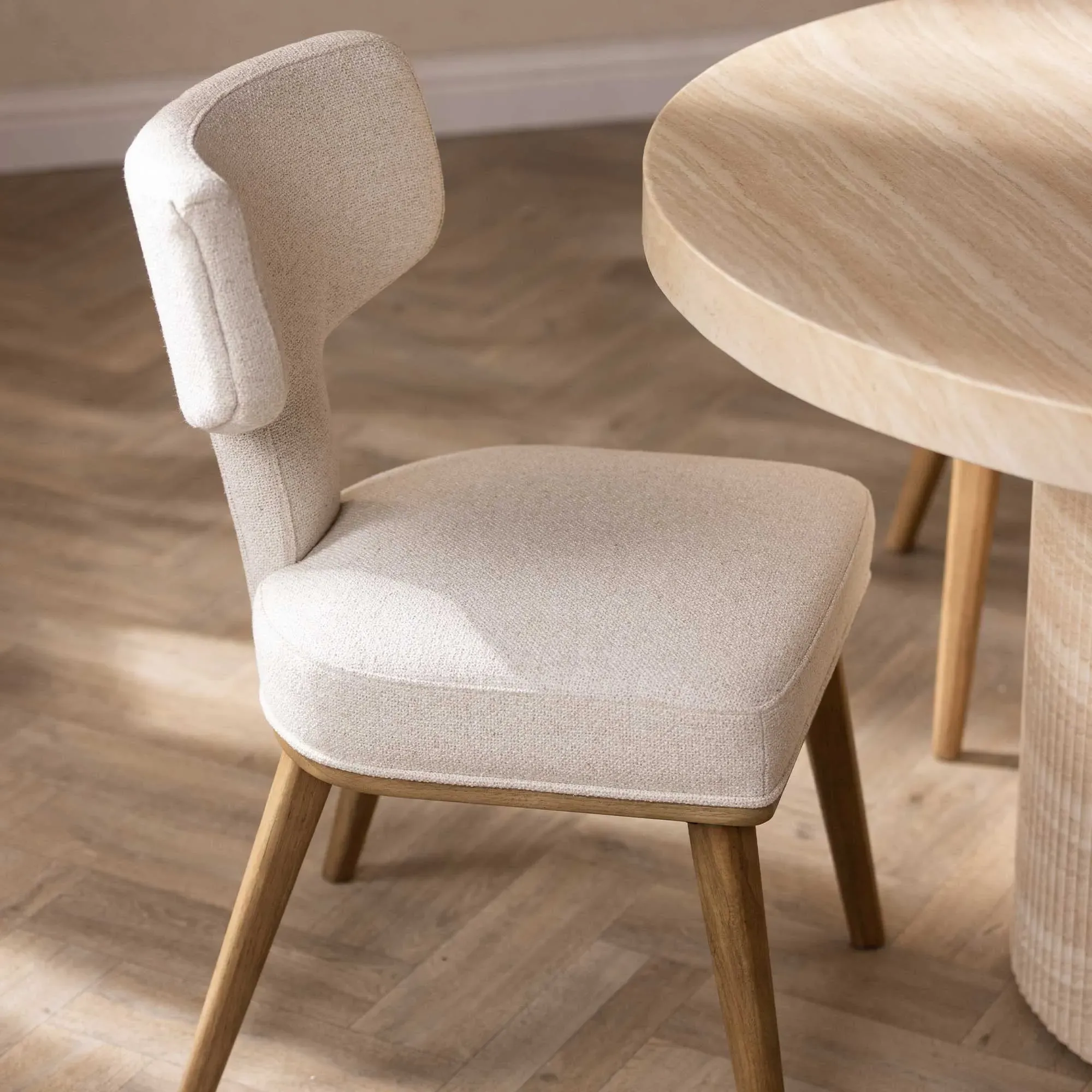 Domica Dining Chair - Polyester Fabric