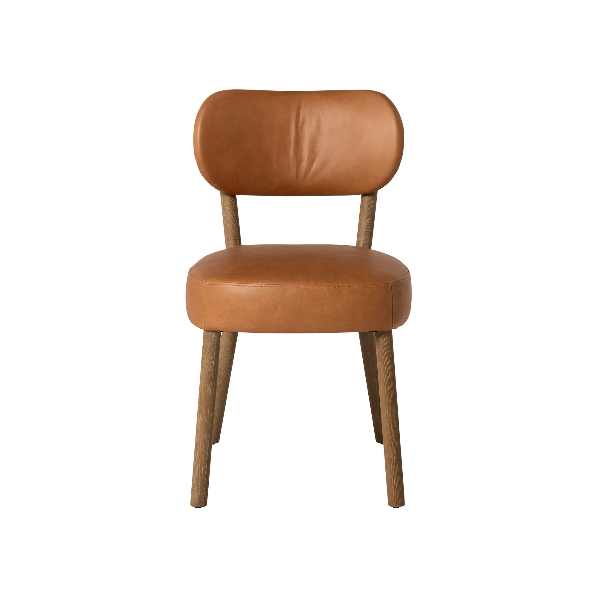 Dove Dining Chair - Brown, Leather
