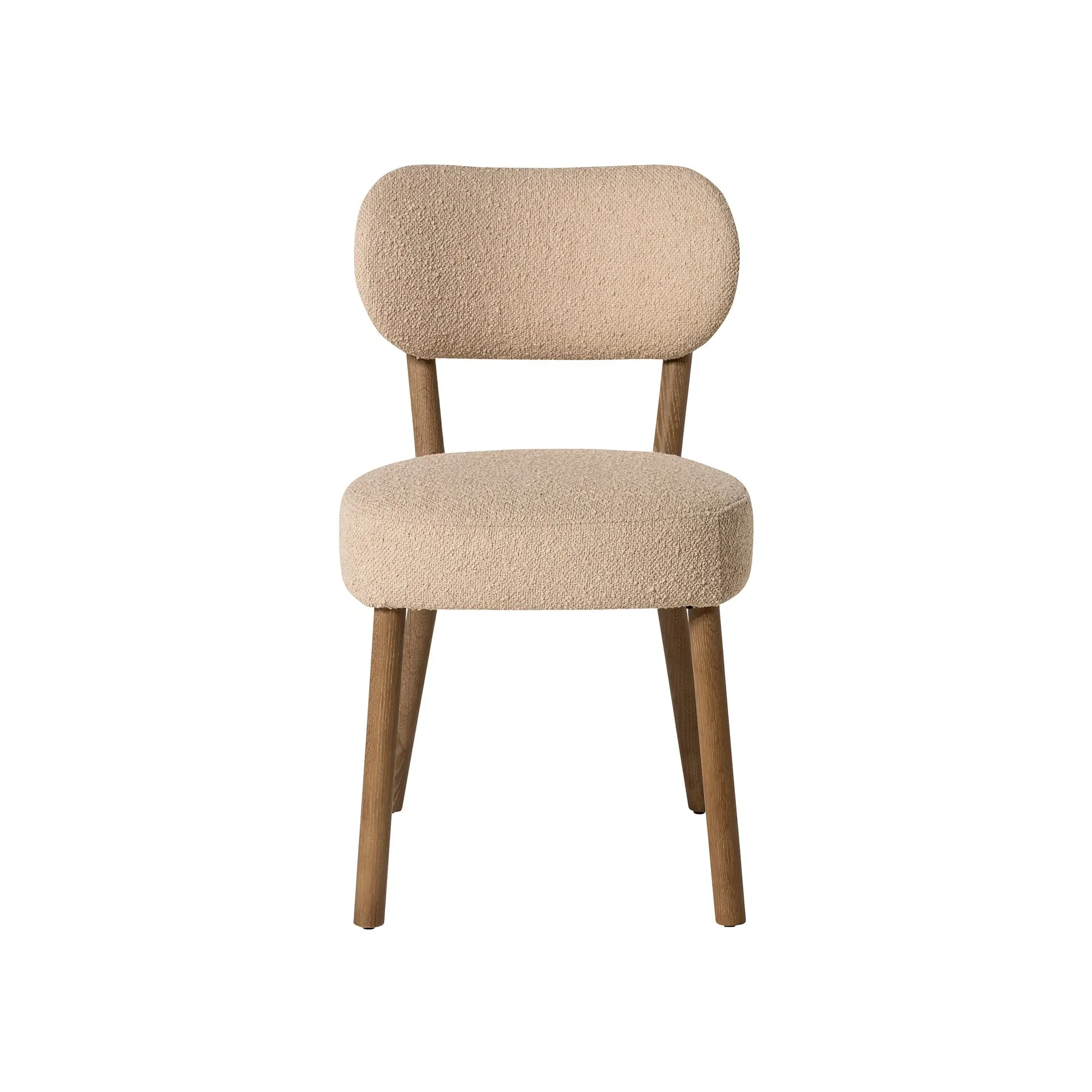 Dove Dining Chair - Neutral, Boucle