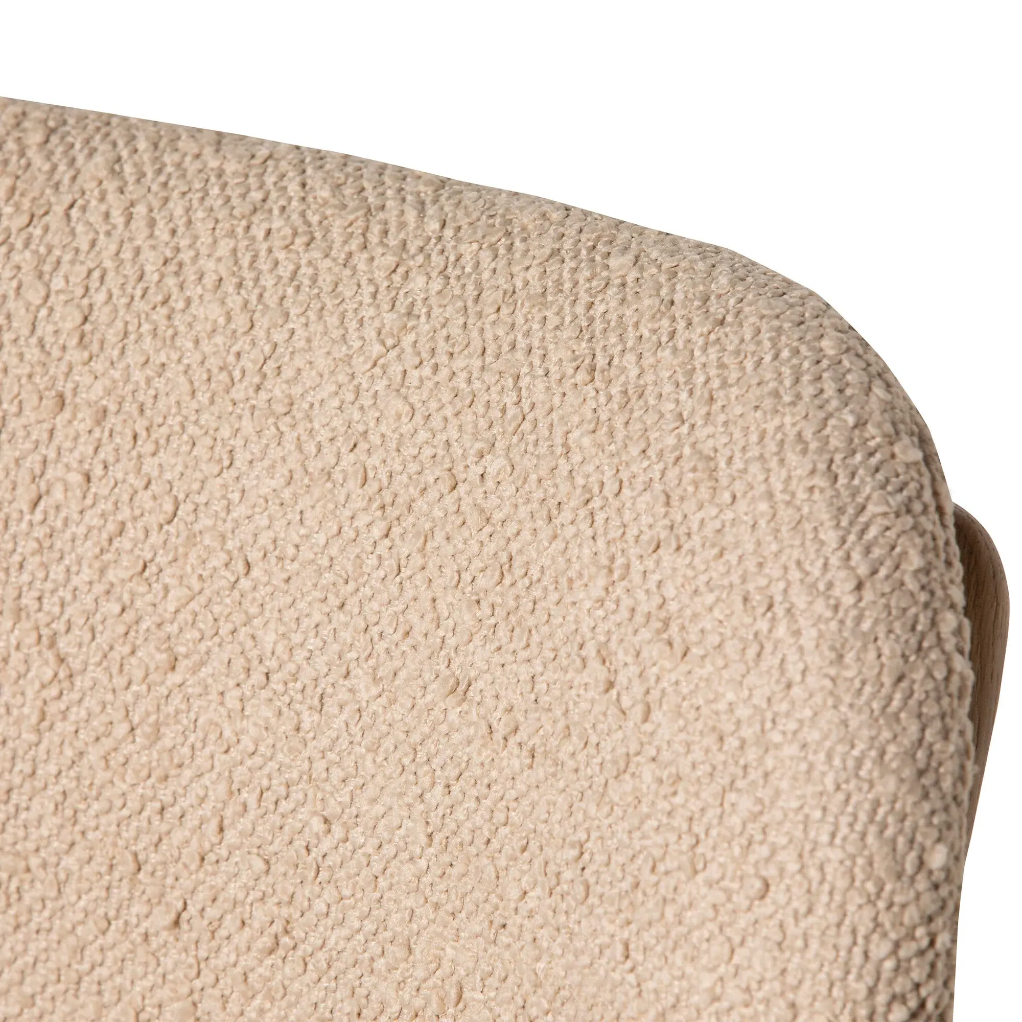 Dove Dining Chair - Neutral, Boucle
