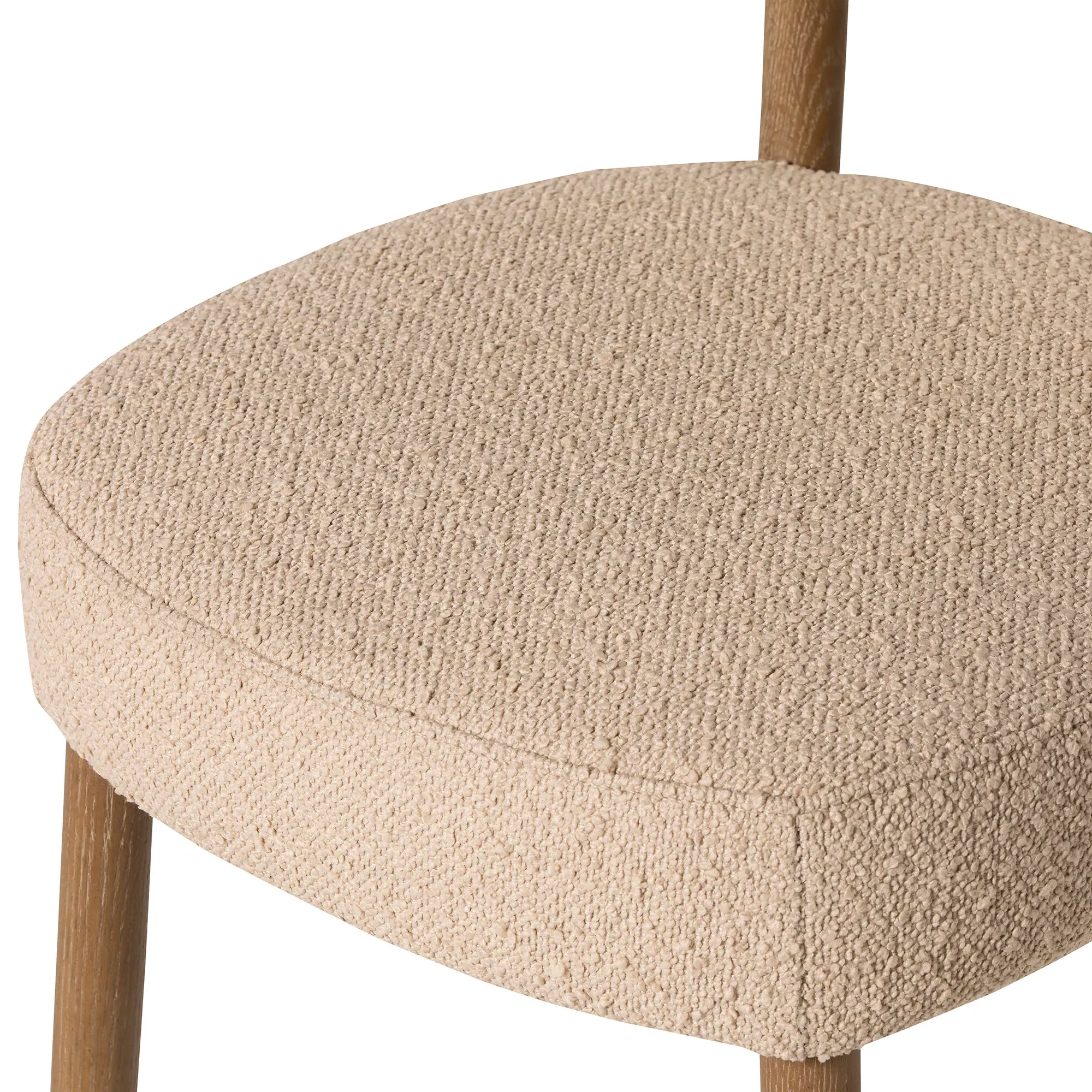 Dove Dining Chair - Neutral, Boucle