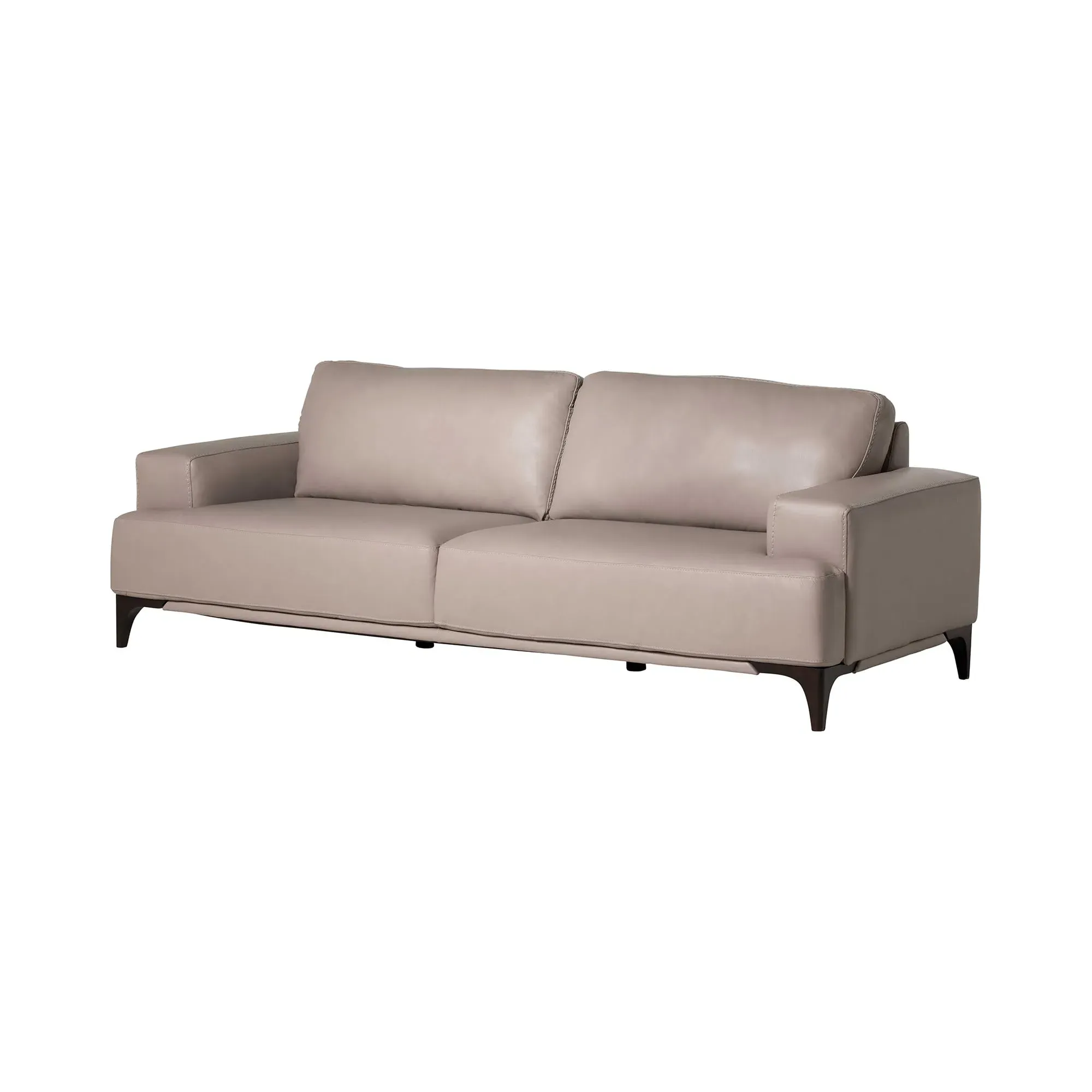 Draper Extra Large Sofa - Grey, Leather