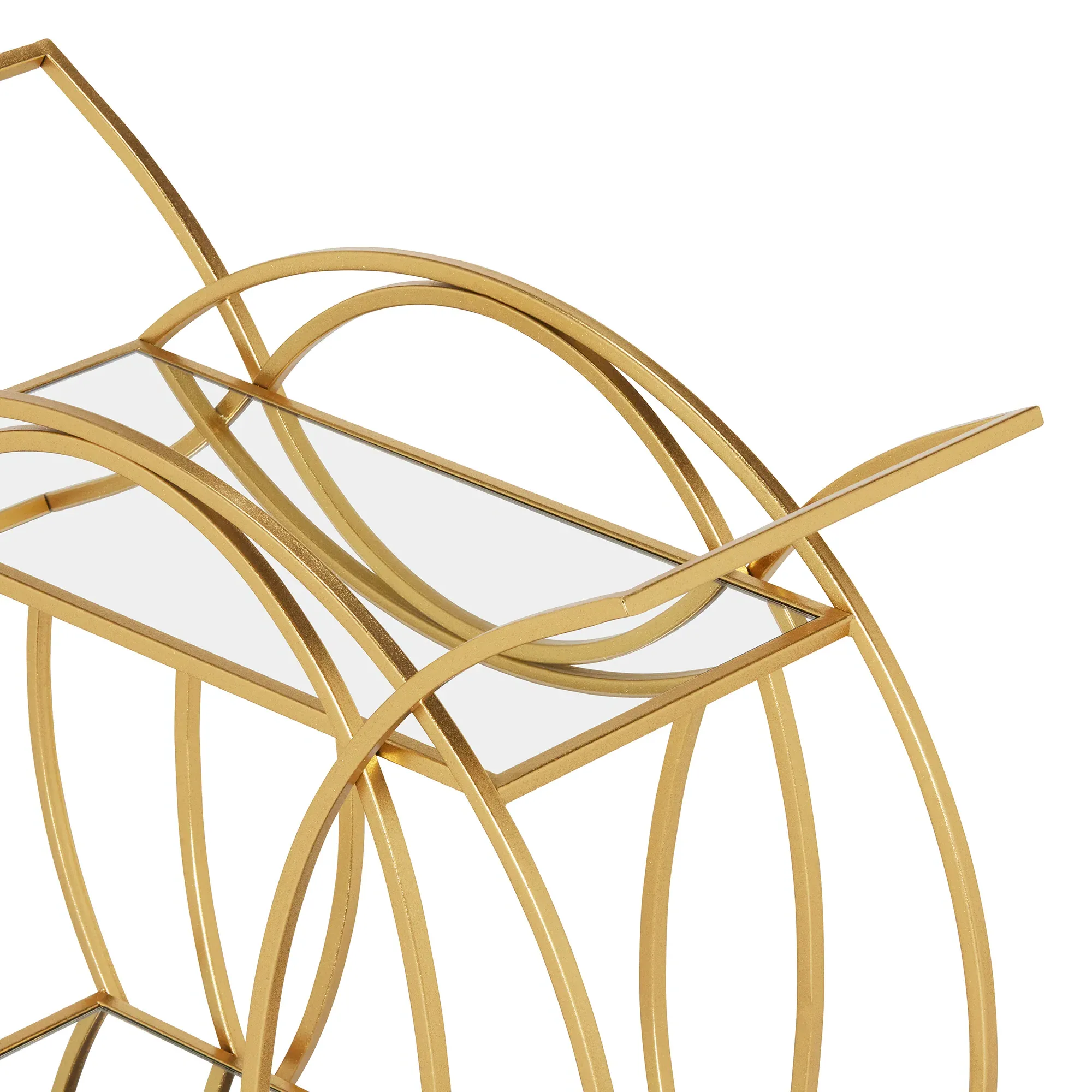 Drinks Trolley - Gold, Metal