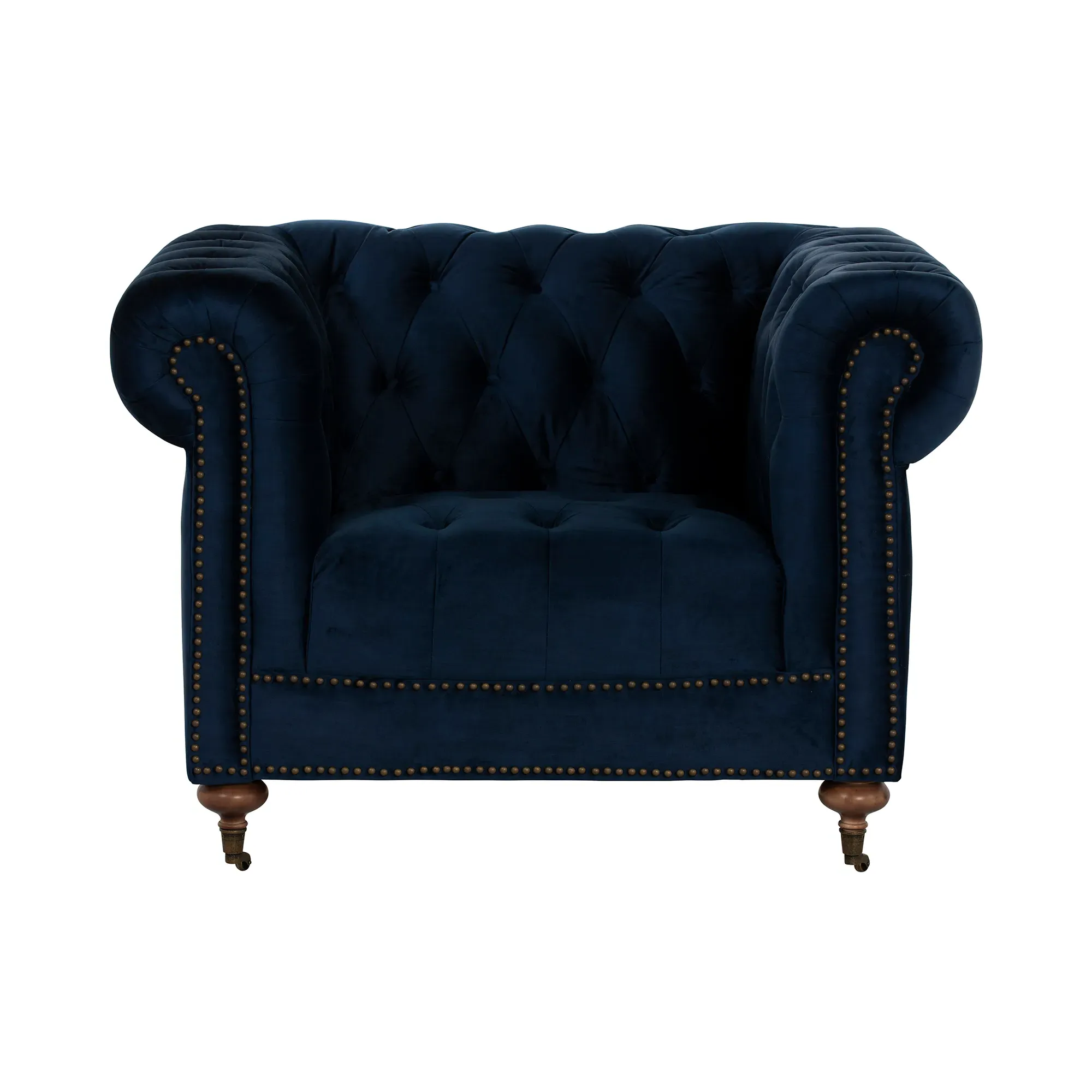 Duchamp Armchair - Blue, Velvet