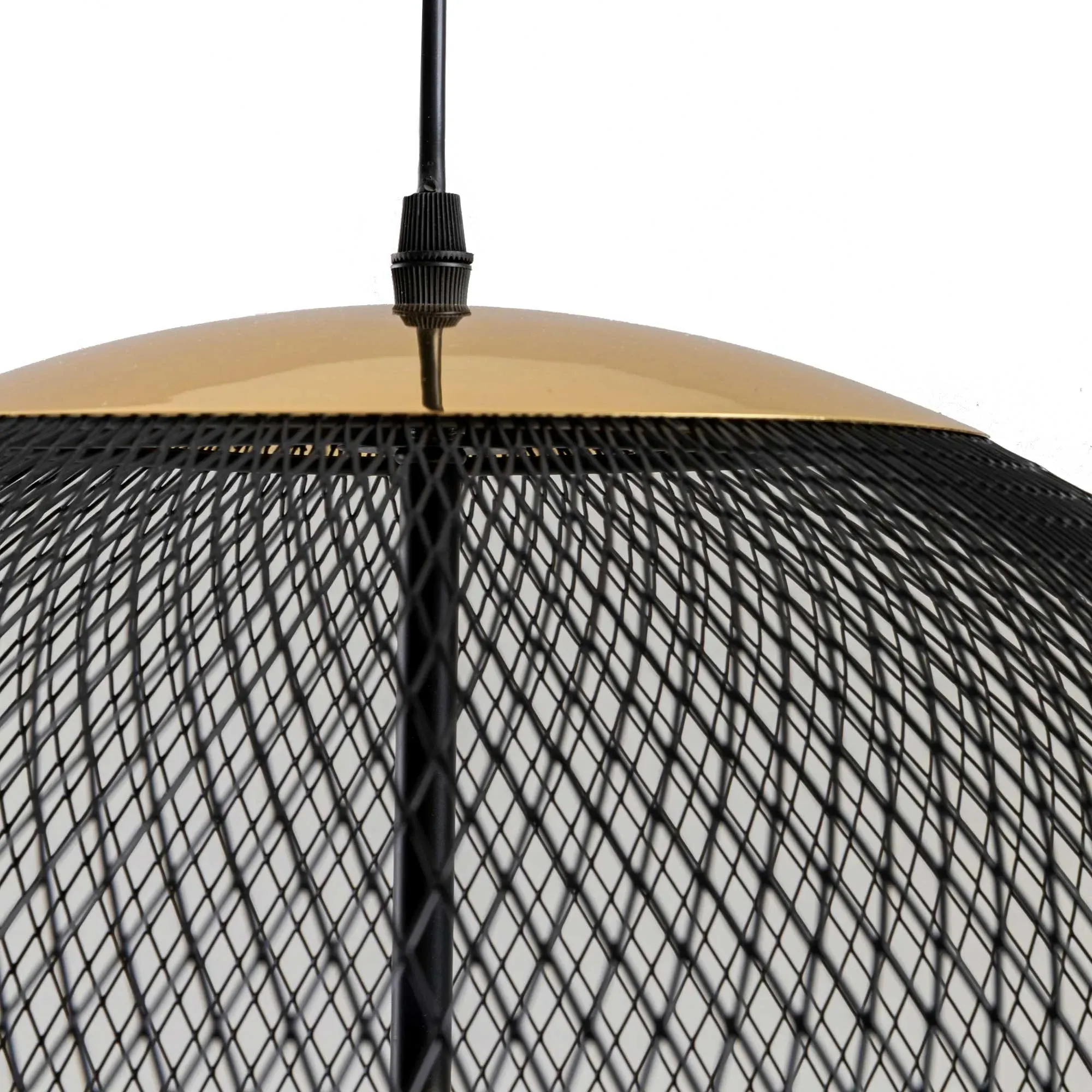 Duo Dome Pendant Light - Black, Metal