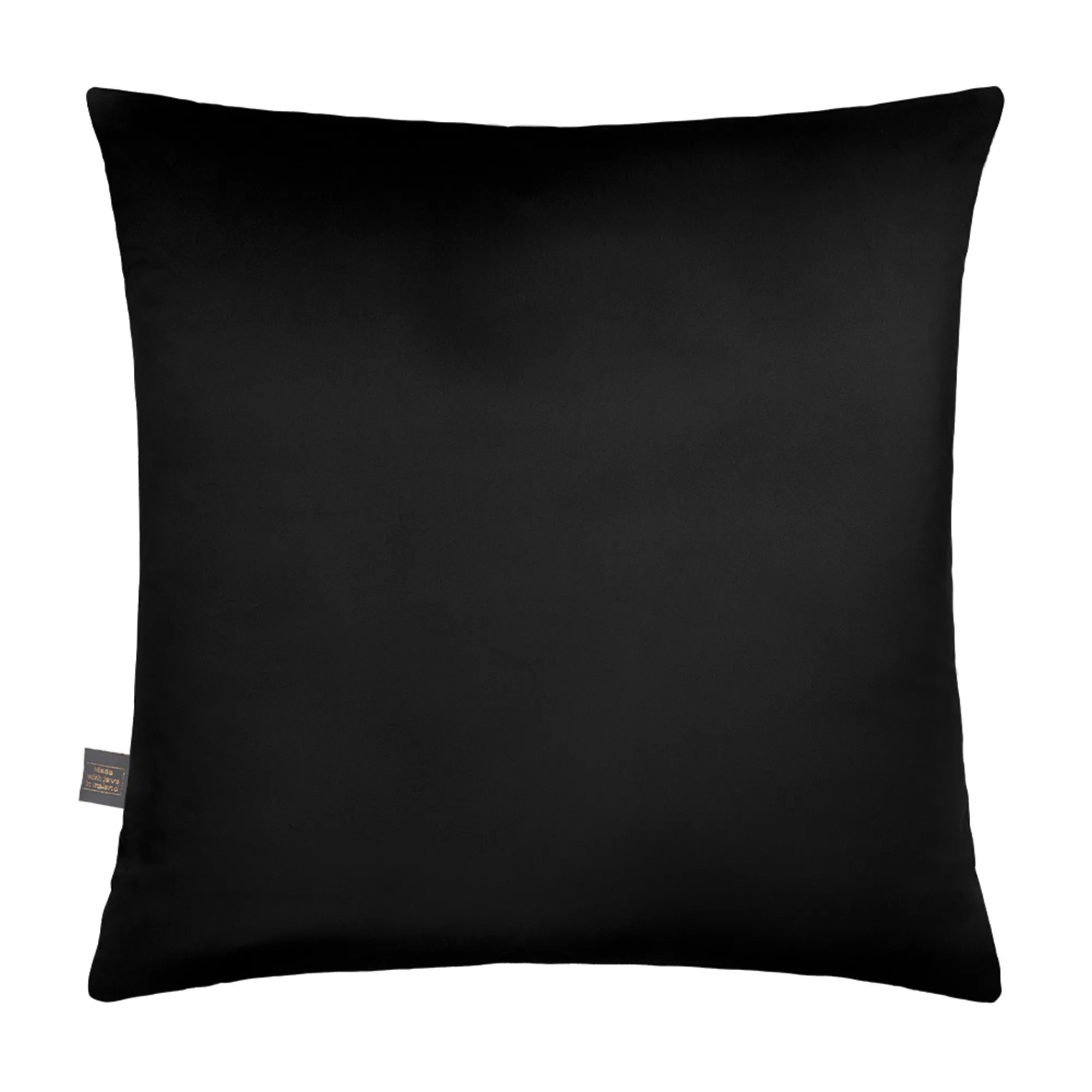 Dusky Bloom Square Cushion - Black, Polyester