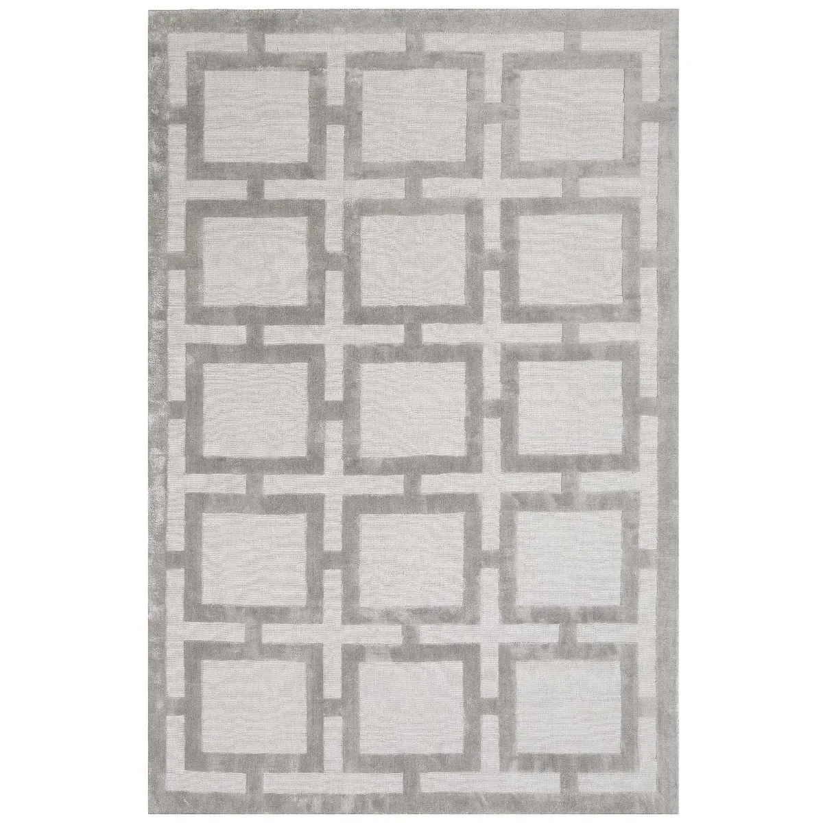 Eaton Square Rug - Silver, Viscose