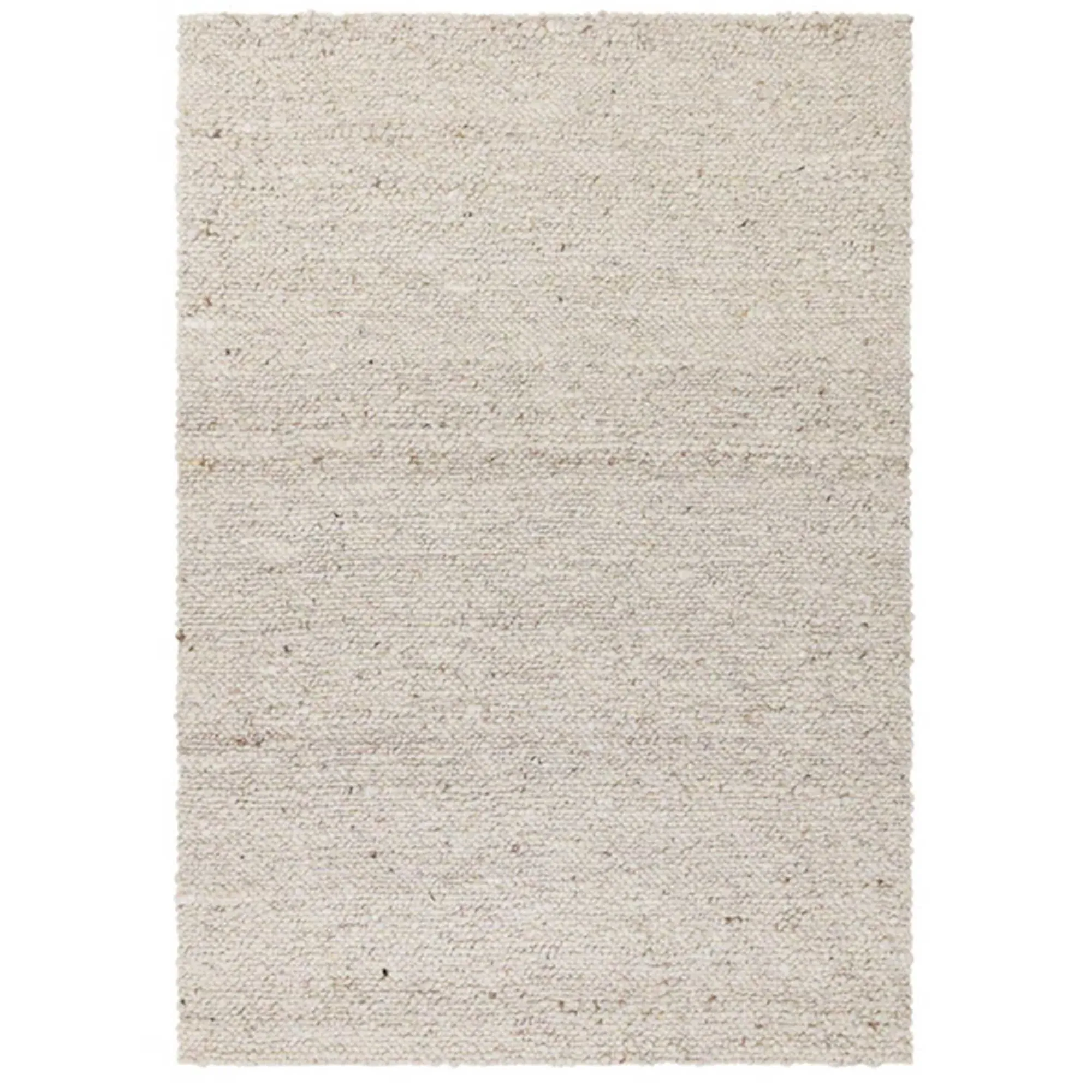 Eder Square Rug - Ivory, Wool