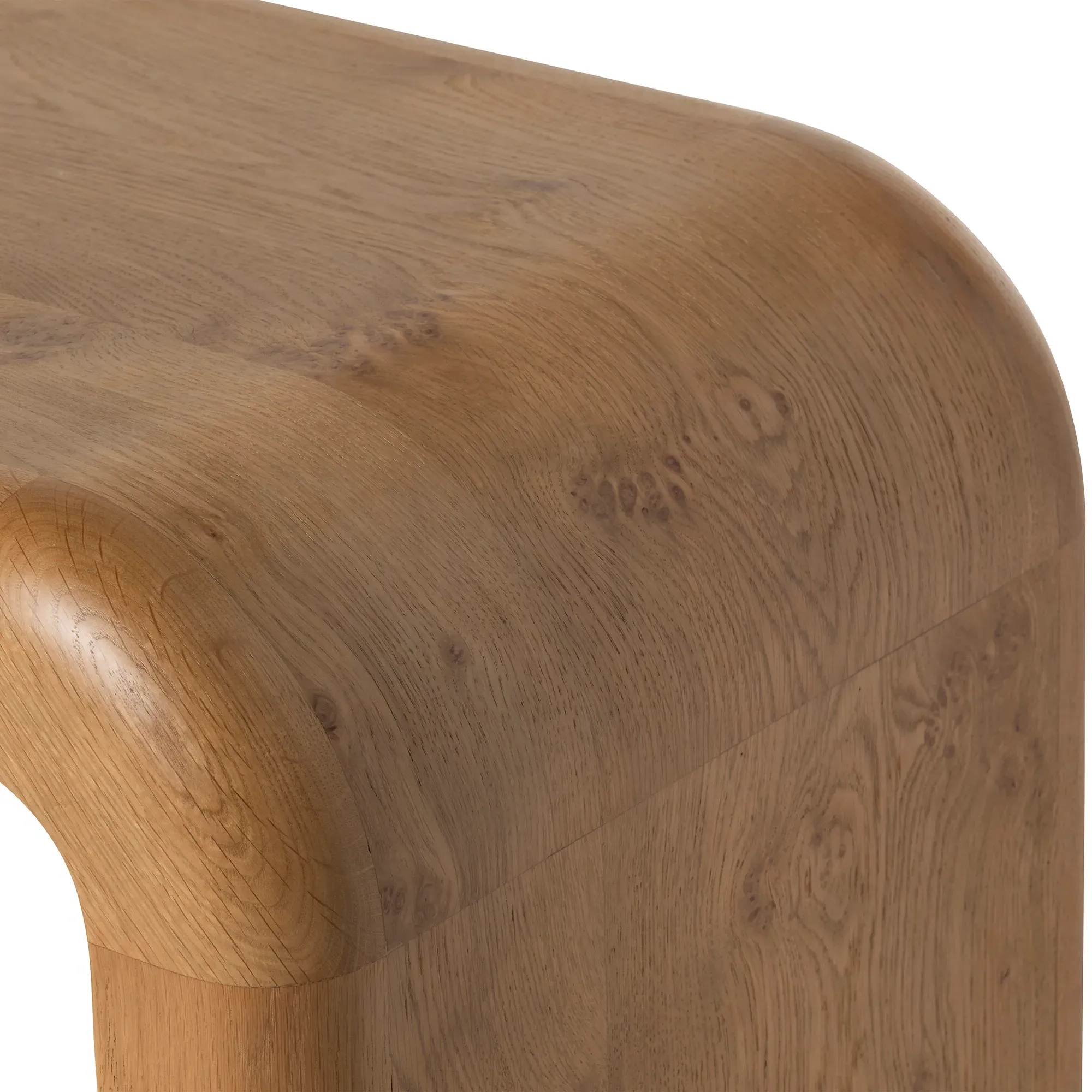 Edris Console Table - Brown, Oak