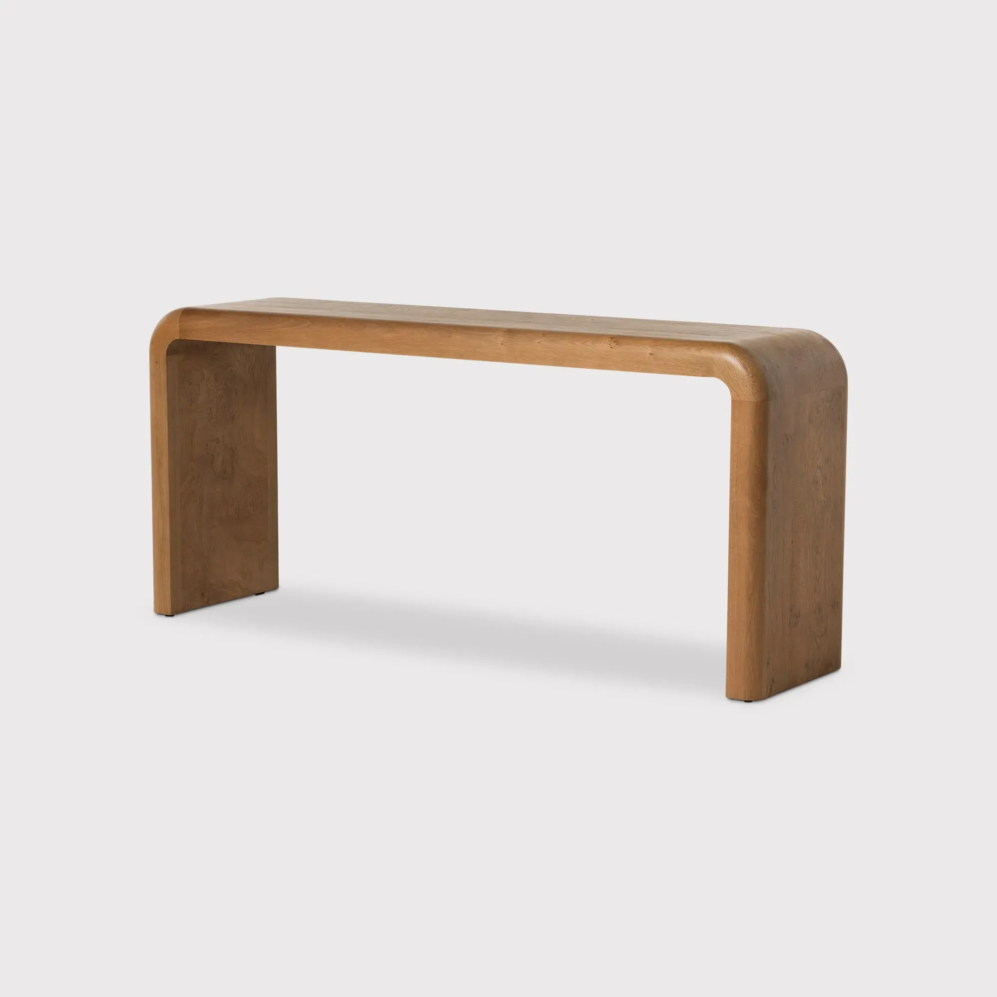 Edris Console Table - Brown, Oak image