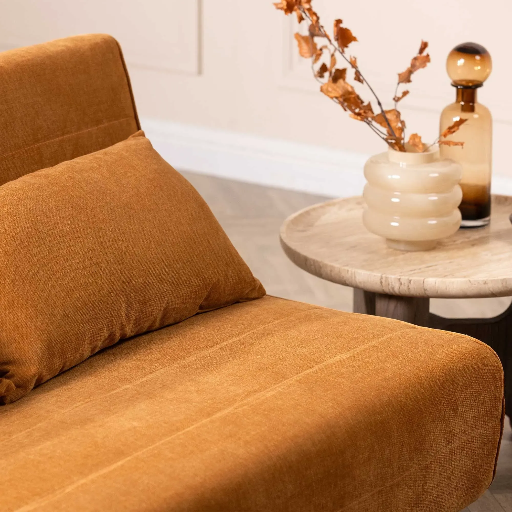 Efren Sofa Bed - Orange, Fabric