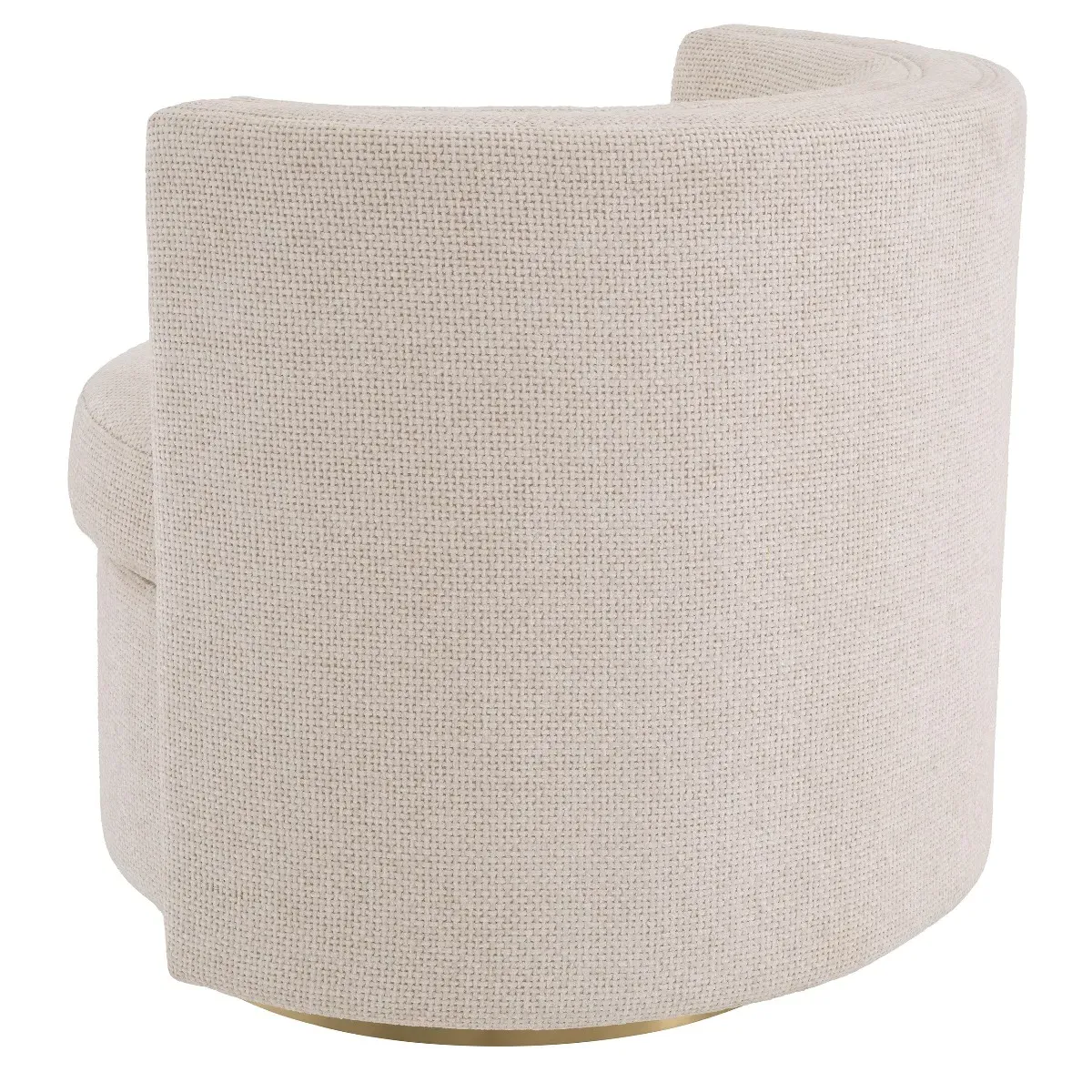 Eichholtz Amanda Lyssa Swivel Armchair - Off-White, Fabric