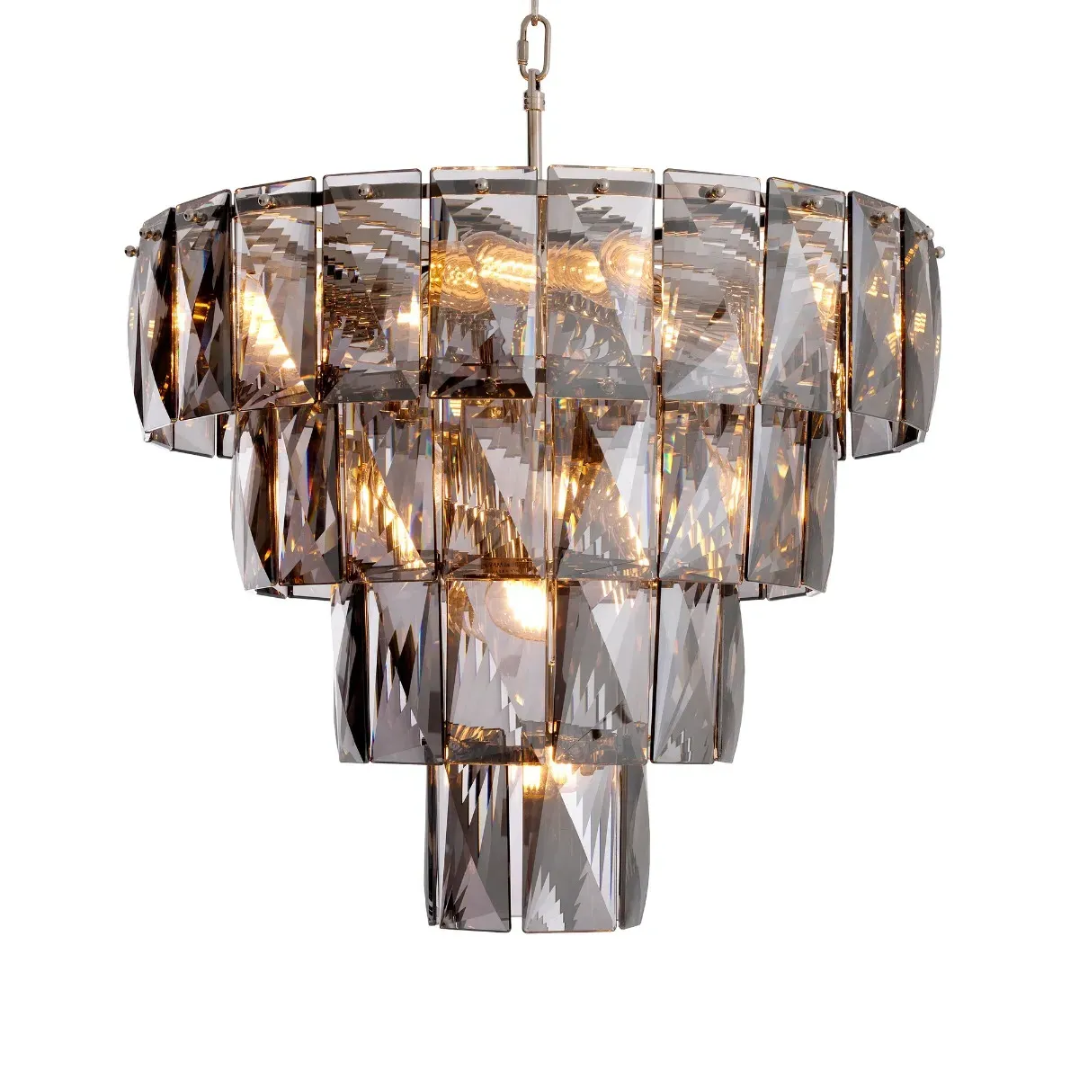 Eichholtz Amazone S Chandelier - Grey, Glass