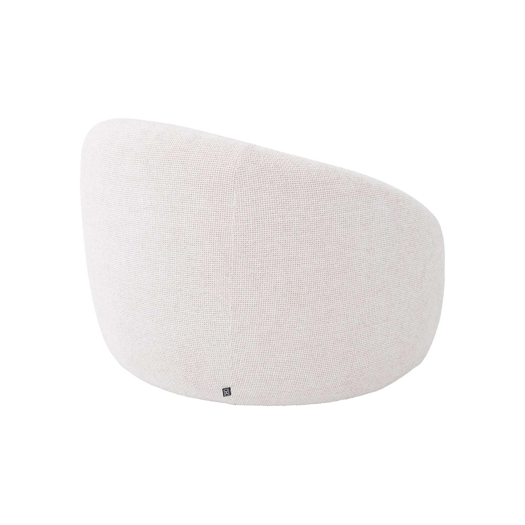 Eichholtz Amore Swivel Armchair - White, Fabric