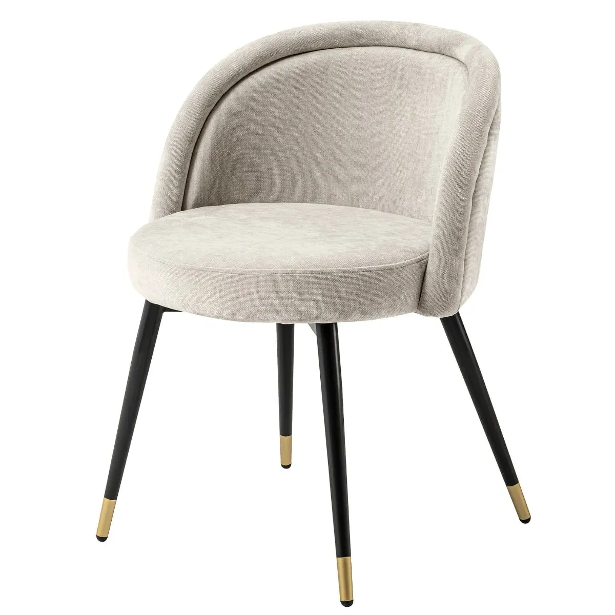 Eichholtz Chloe Dining Chair Set of 2 - Neutral, Fabric