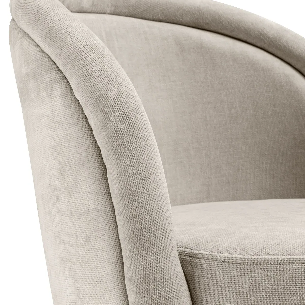 Eichholtz Chloe Dining Chair Set of 2 - Neutral, Fabric