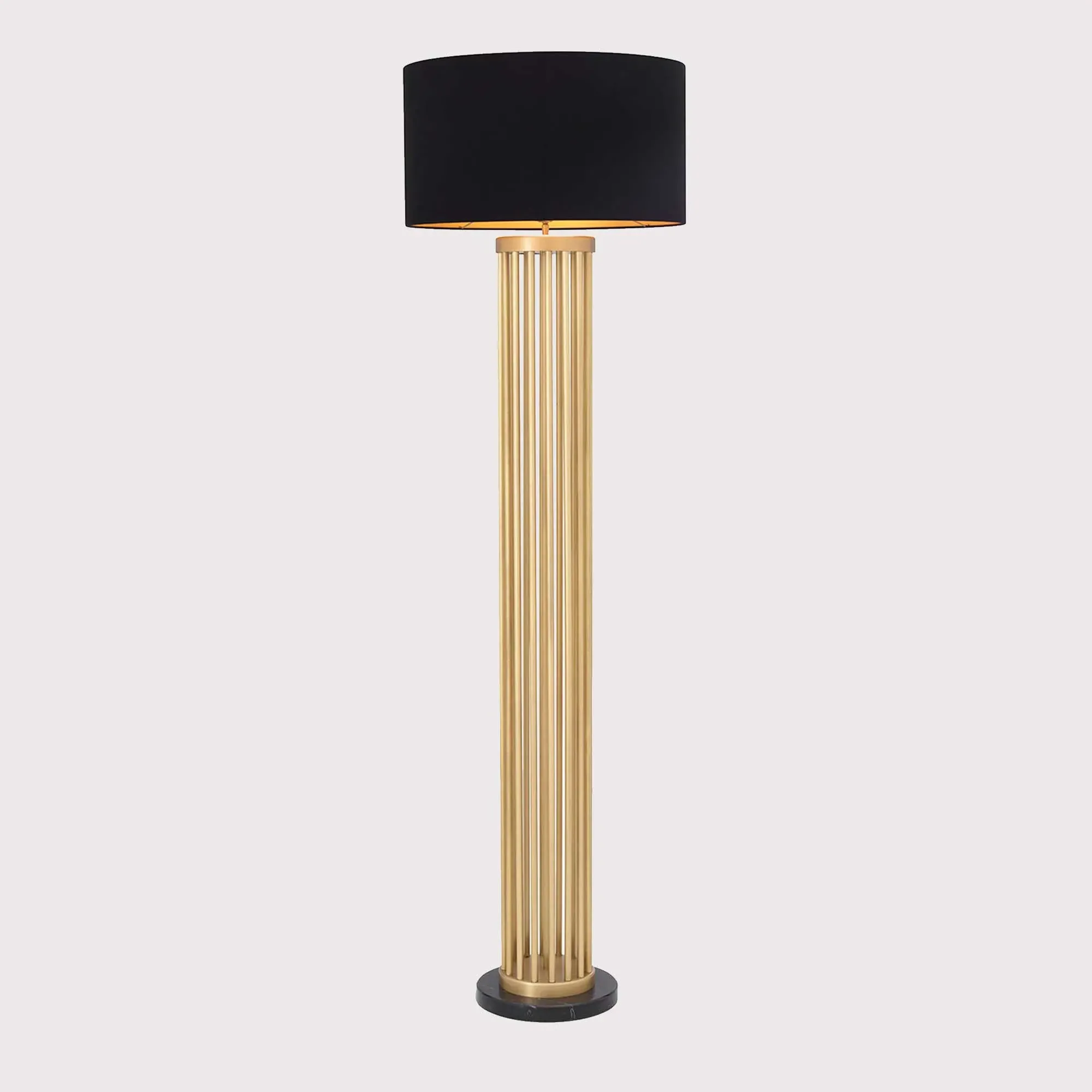 Eichholtz Condo Floor Lamp Including Shade - Gold, Metal