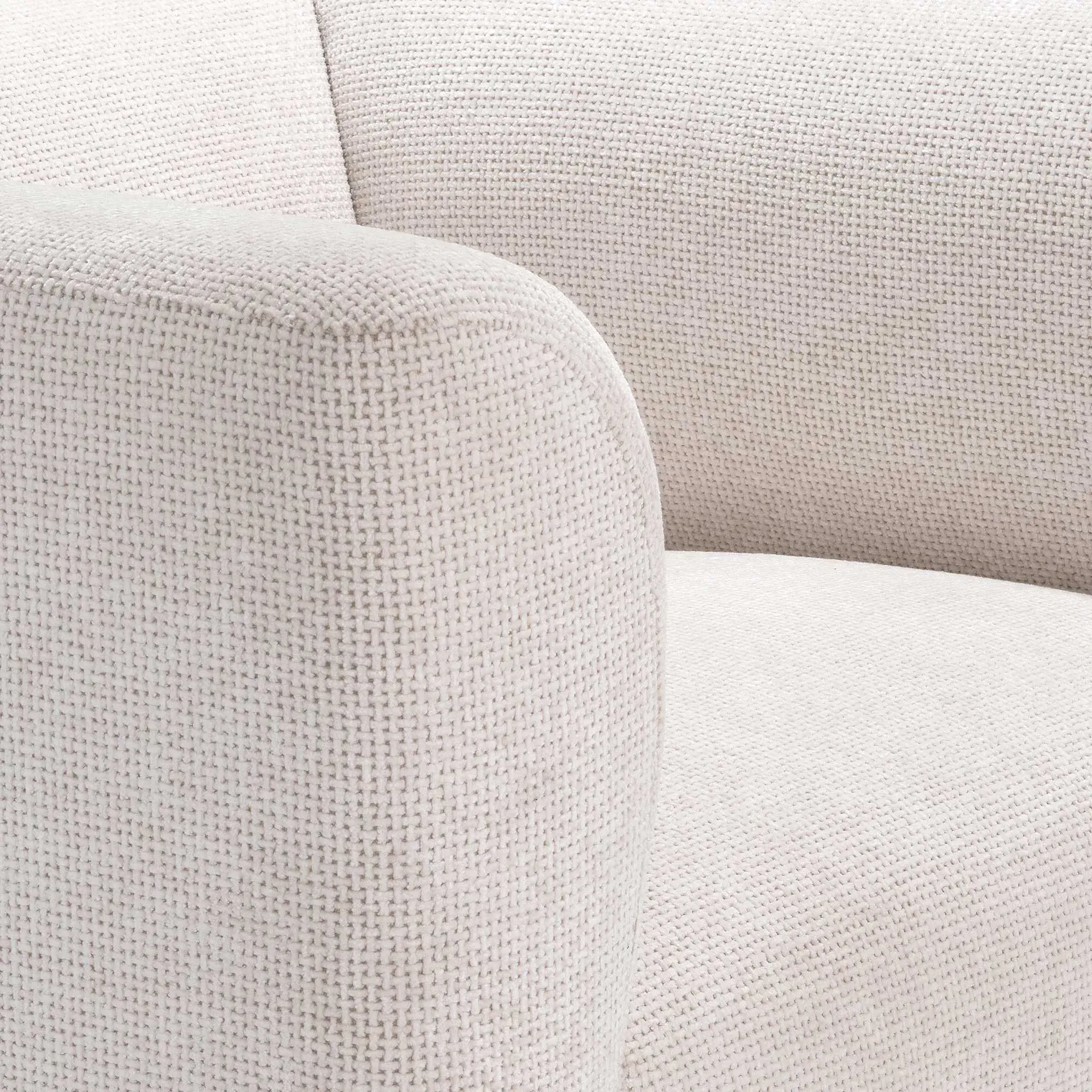 Eichholtz Corso Armchair - White, Fabric