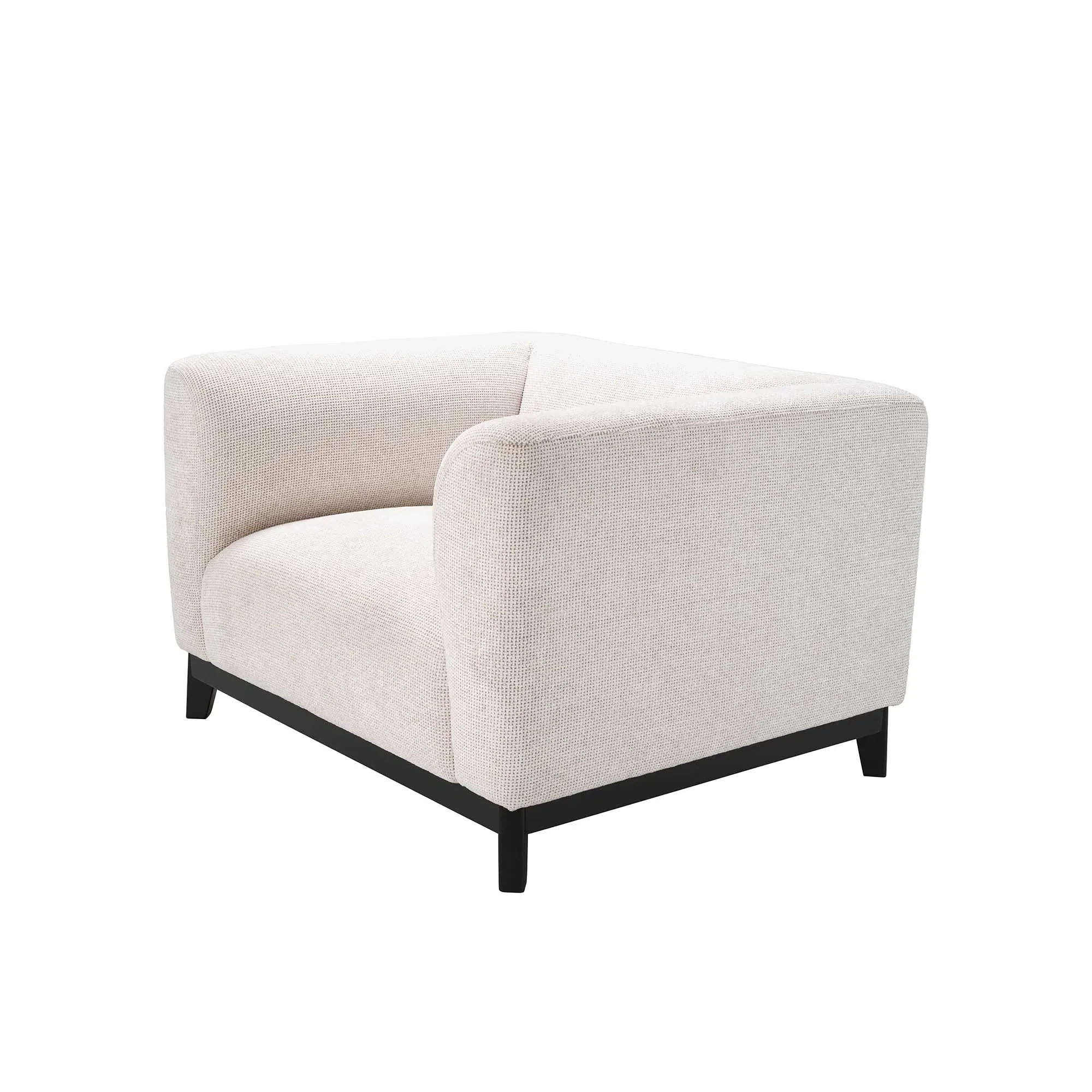 Eichholtz Corso Armchair - White, Fabric