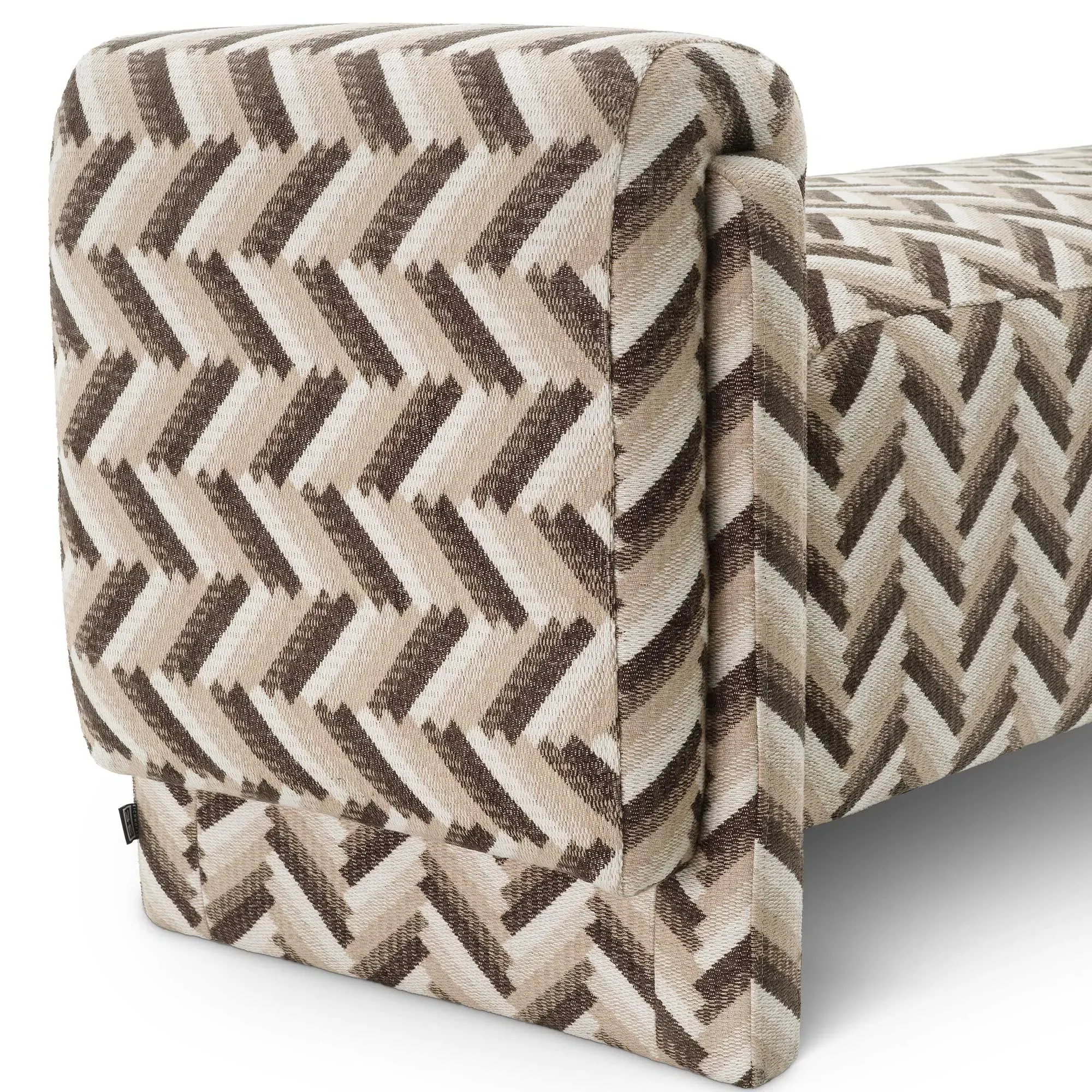 Eichholtz Del Vale Fabric Bench - Rubber Wood