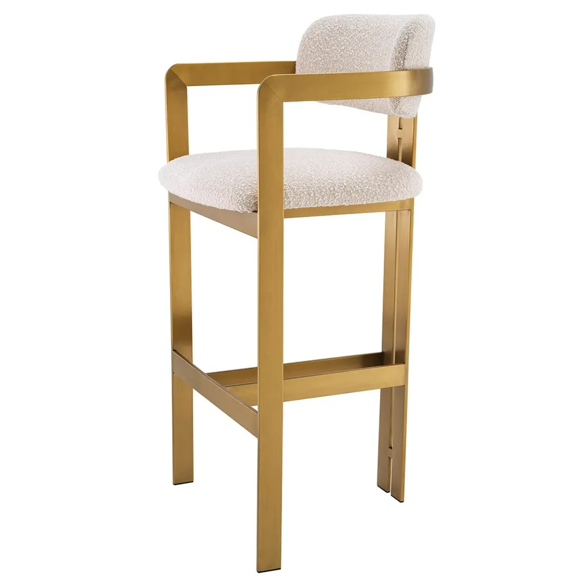 Eichholtz Donato Bar Dining Stool - Neutral, Boucle