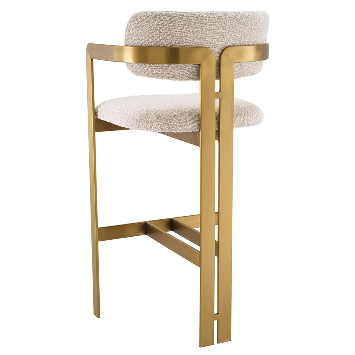 Eichholtz Donato Bar Dining Stool - Neutral, Boucle