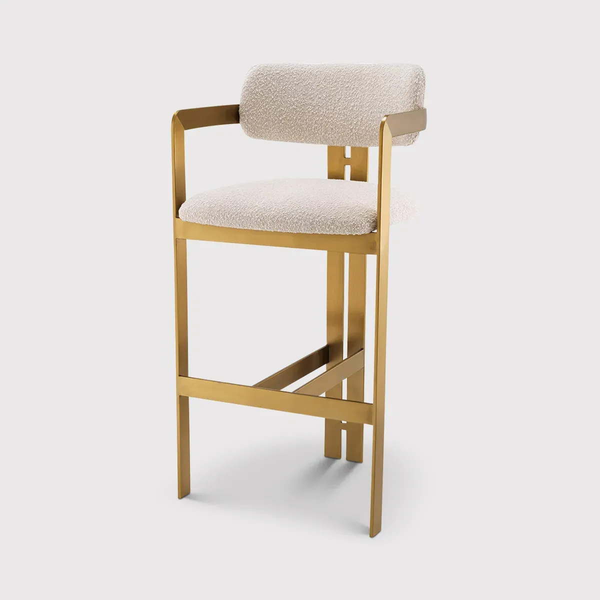 Eichholtz Donato Bar Dining Stool - Neutral, Boucle image