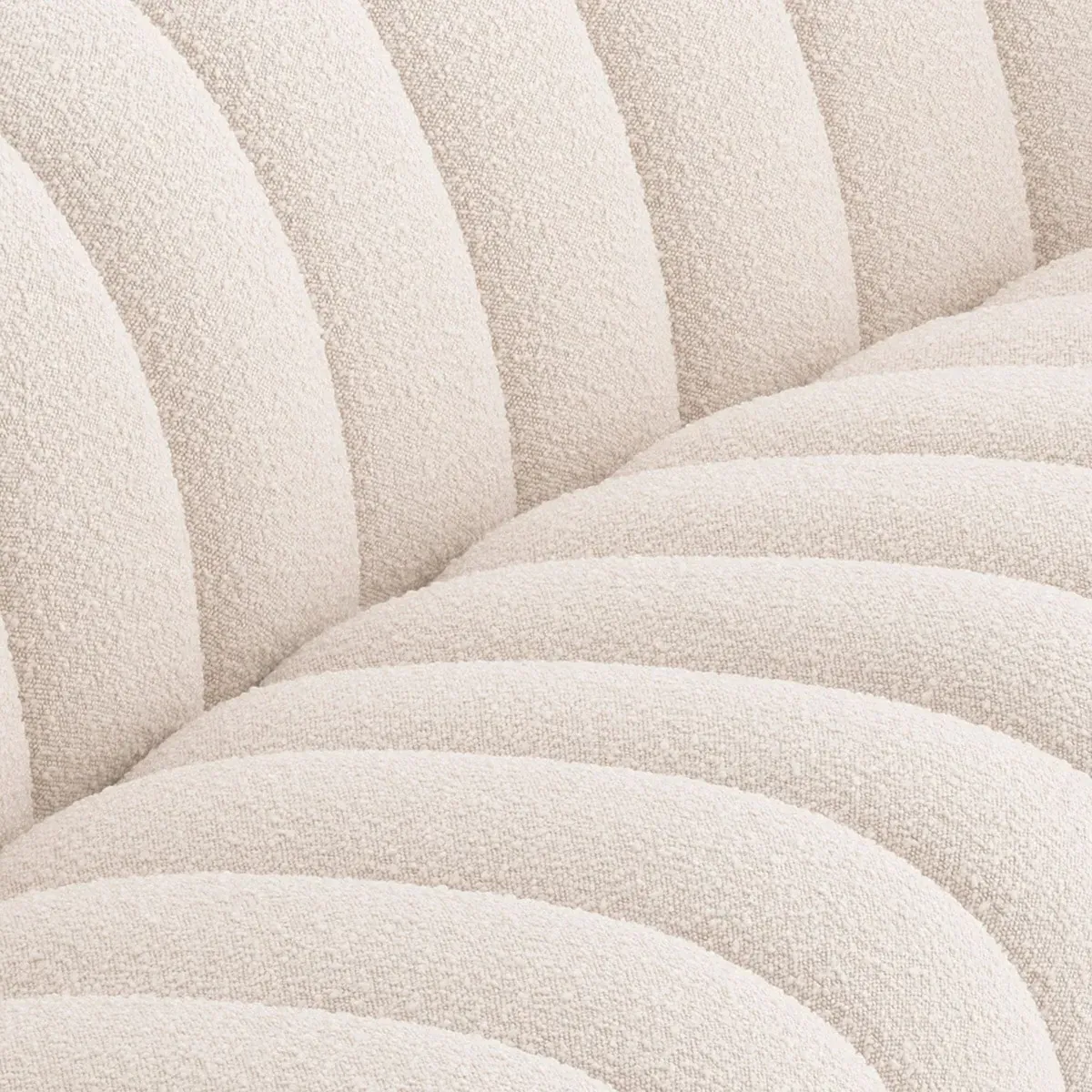 Eichholtz Kelly L-Shaped Sofa - Cream, Boucle